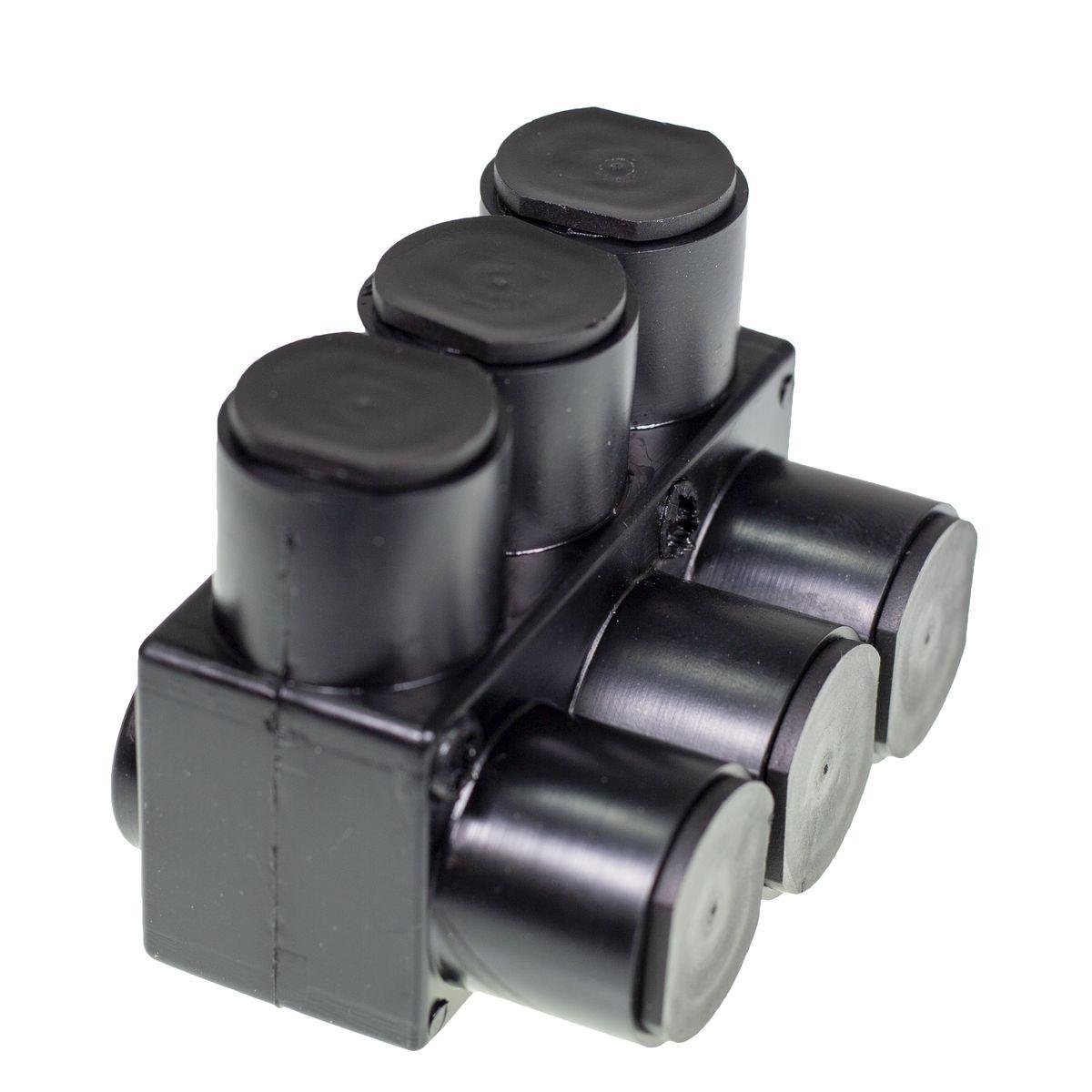 1PL2/03 - UV Rated Black UNITAP™ Connector; PL = Single Sided Entry; PLO = Offset Entry