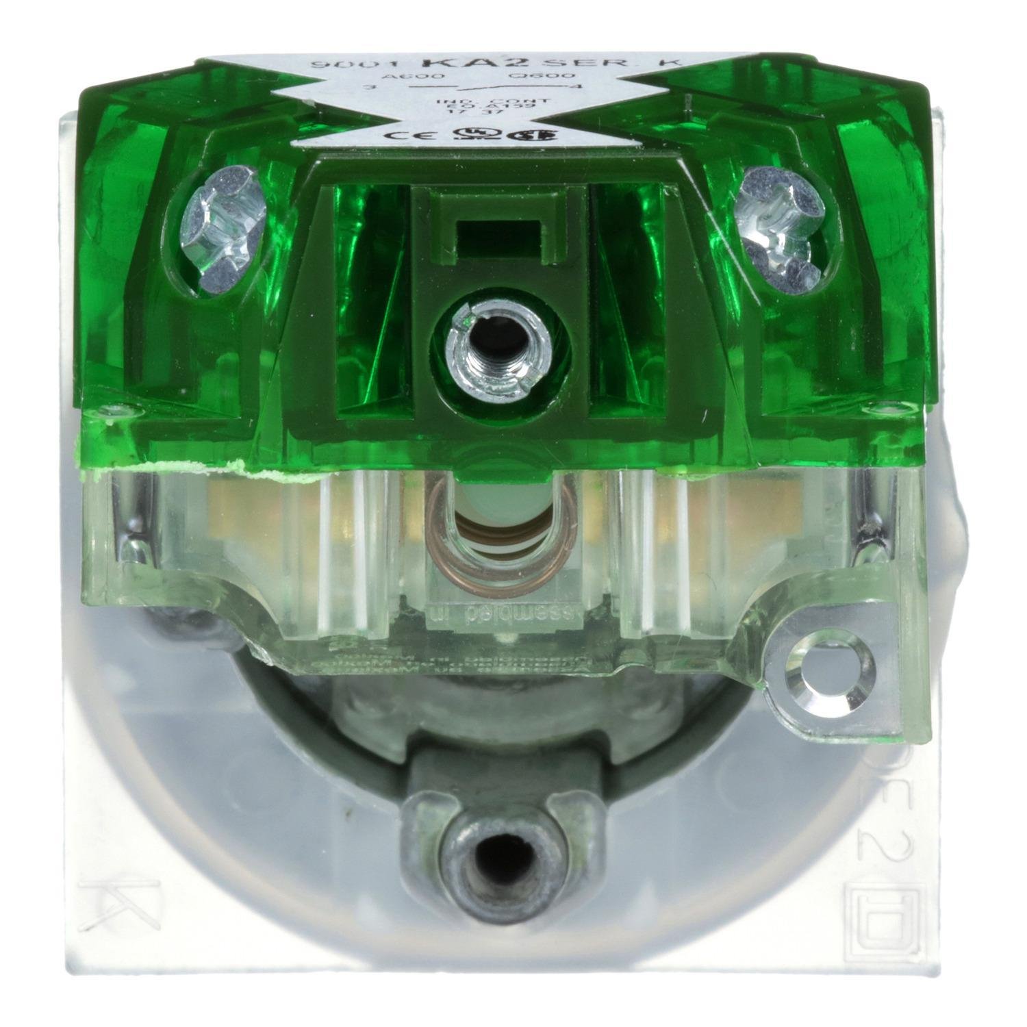 Picture of 9001KR1BH5 - 30mm Push Button, Type K, push button, full guard, black, 1 NO