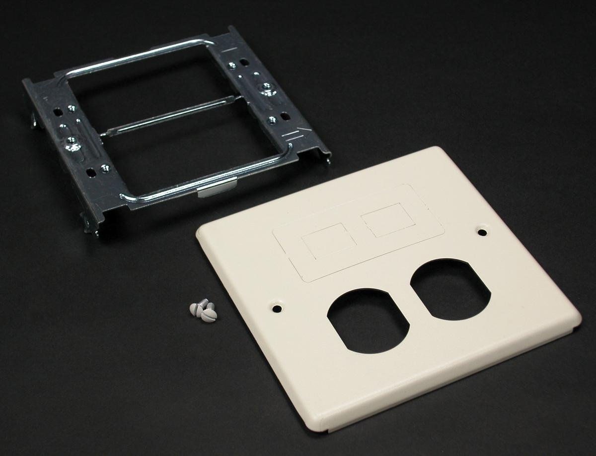 Picture of G4047BF - Wiremold 4047 Series Two-Gang Cover Duplex and Modular Furniture Fitting, Gray