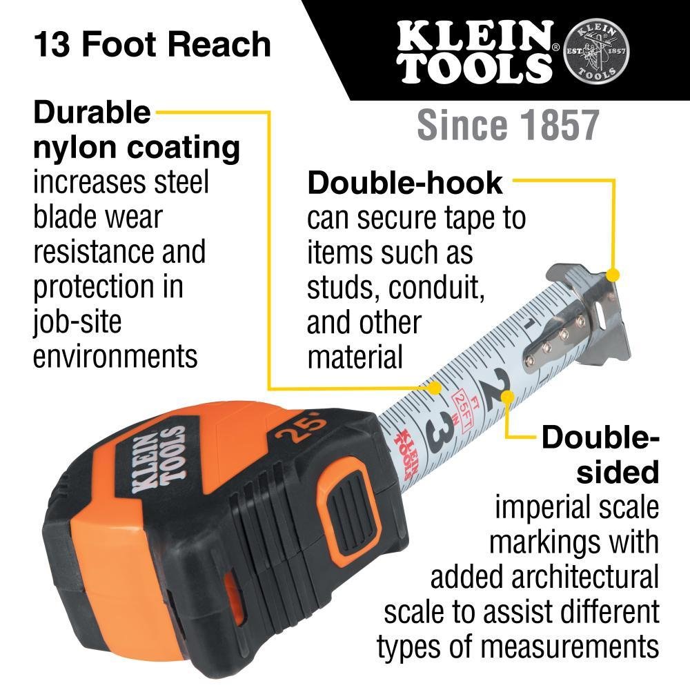 Picture of 90525 - Tape Measure, 25-Foot Compact, Double-Hook