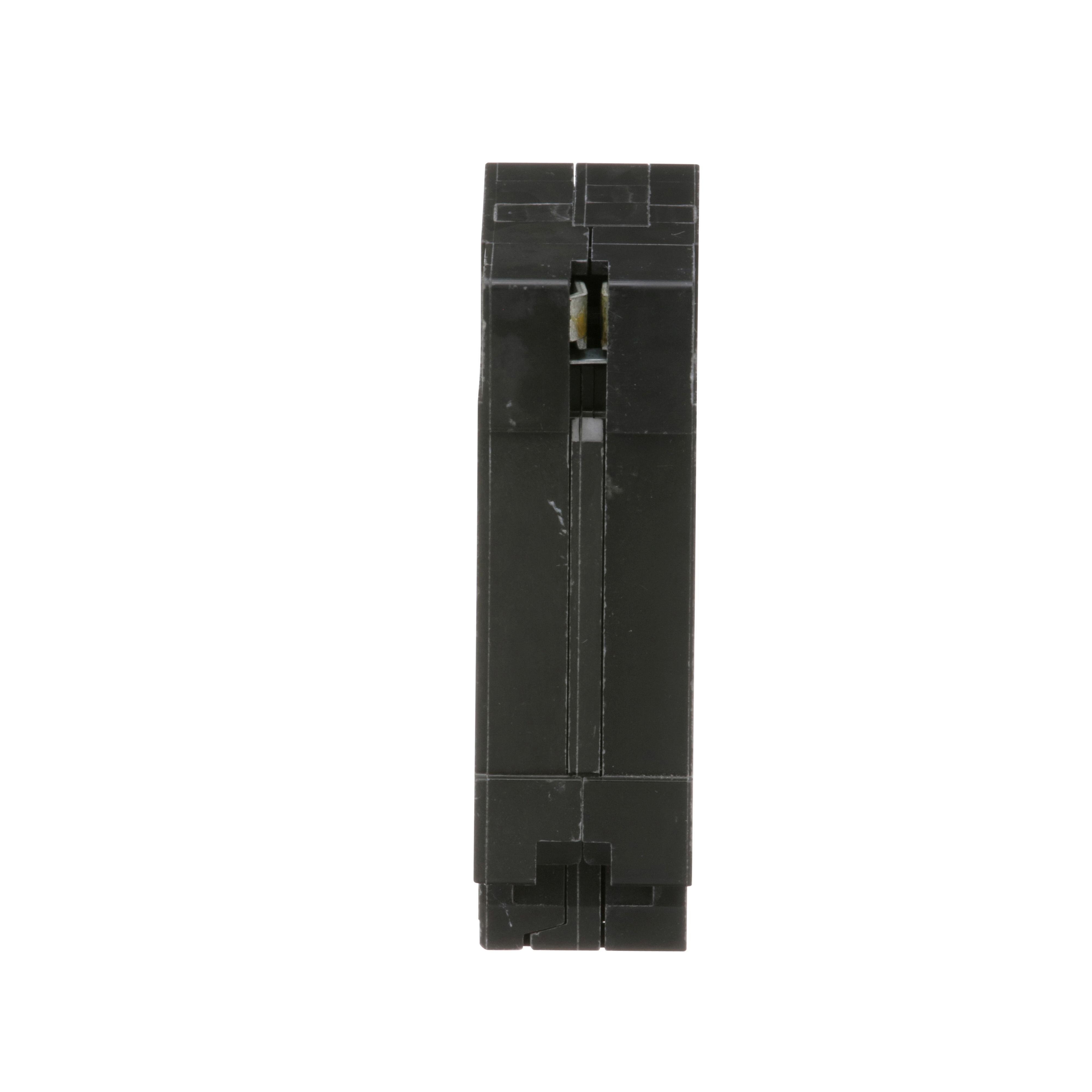 Picture of HOMT1520 - Tandem circuit breaker, Homeline, 1 x 1 pole at 15A, 1 x 1 pole at 20A, 120/240VAC, 10kA AIR, plug in, UL