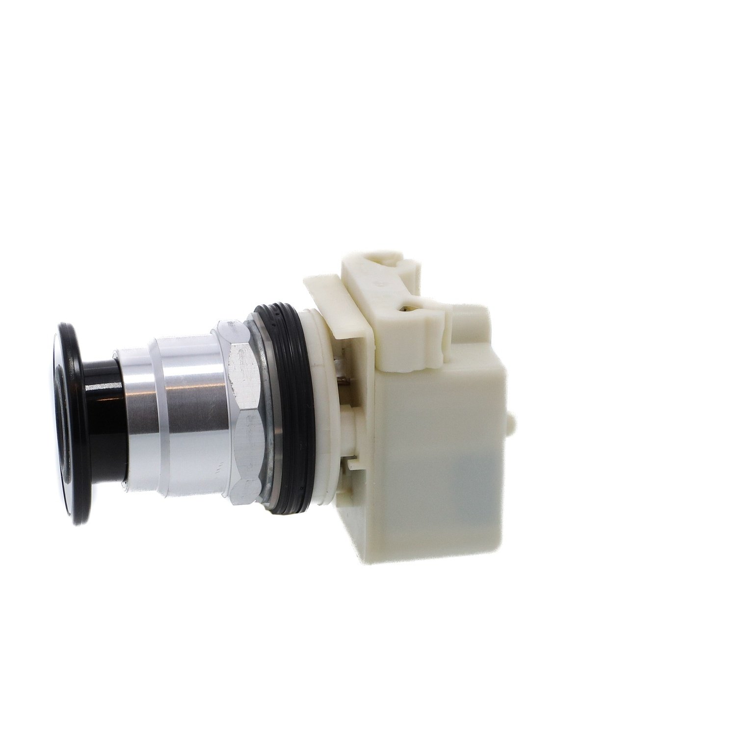 Picture of 9001KR8P1G - Illuminated push-button head, Harmony 9001K, metal, mushroom 41mm, green, 30mm, 3 positions, return to center, 110-120V