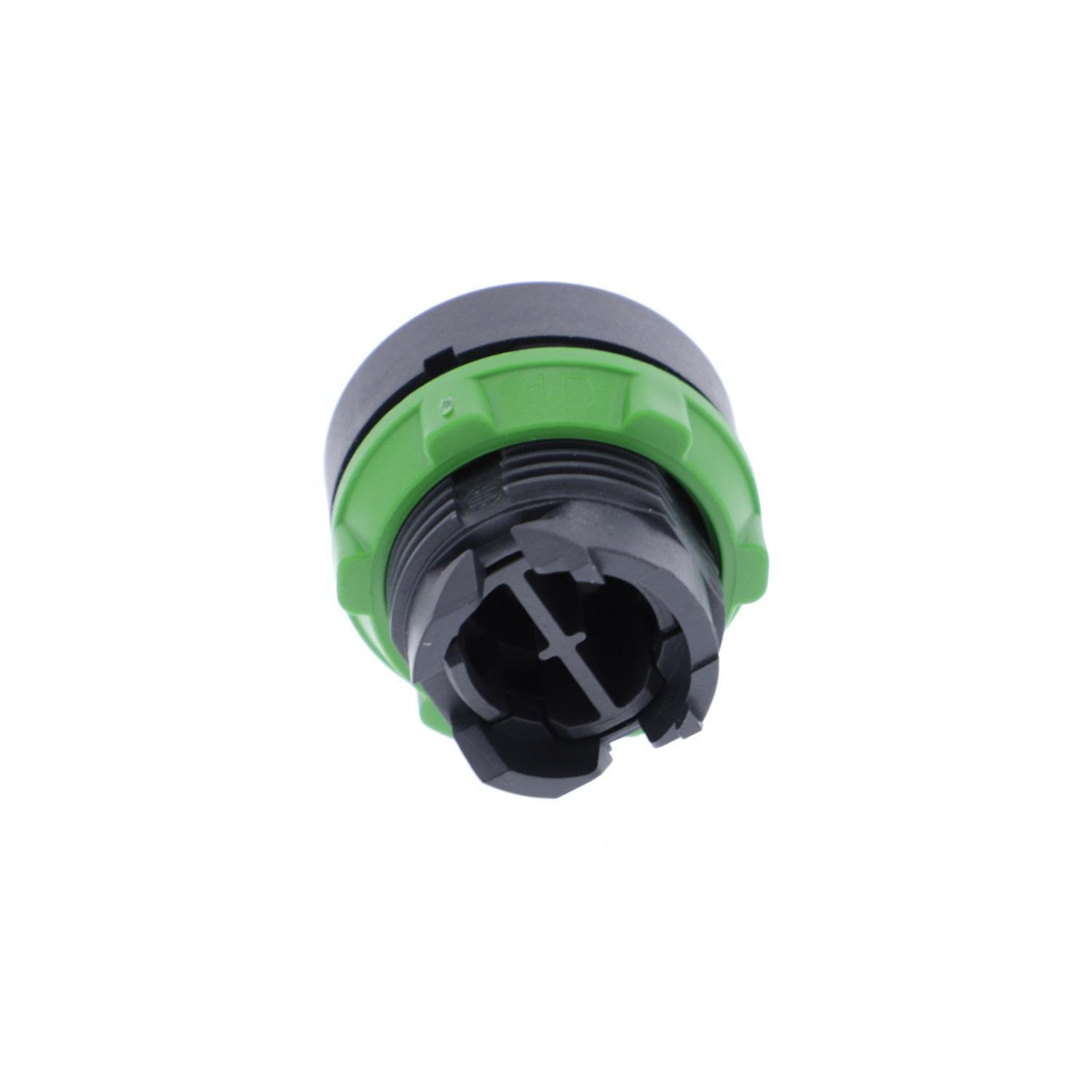 Picture of ZB5AA3 - Head for non illuminated push button, Harmony XB5, plastic, flush, green, 22mm, spring return, unmarked