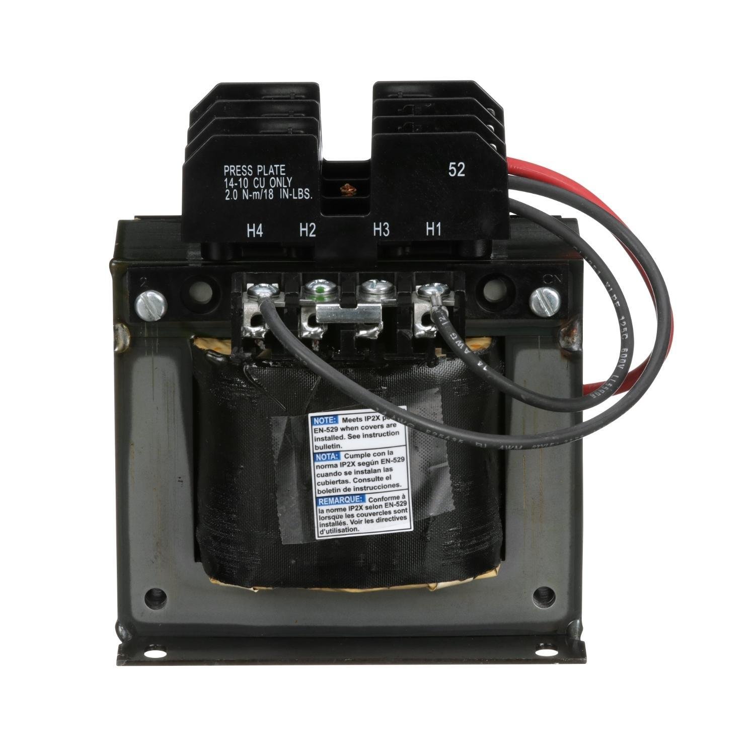 Picture of 9070TF300D1 - Industrial control transformer, Type TF, 1 phase, 300VA, 240x480V primary, 120V secondary, 50/60Hz