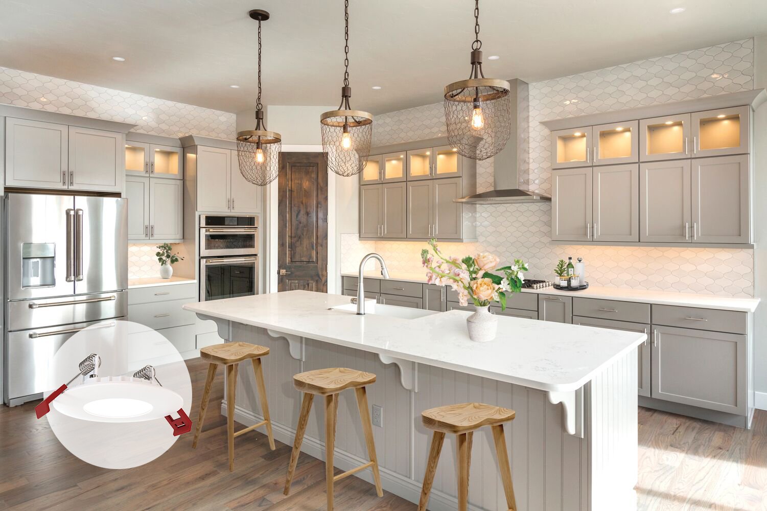 Picture of WF2 RD ALO25 SWW5 90CRI 120 MW M6 - Wafer 2 in. Adjustable Lumen and CCT Canless IC Rated Dimmable Integrated LED Recessed Light Trim