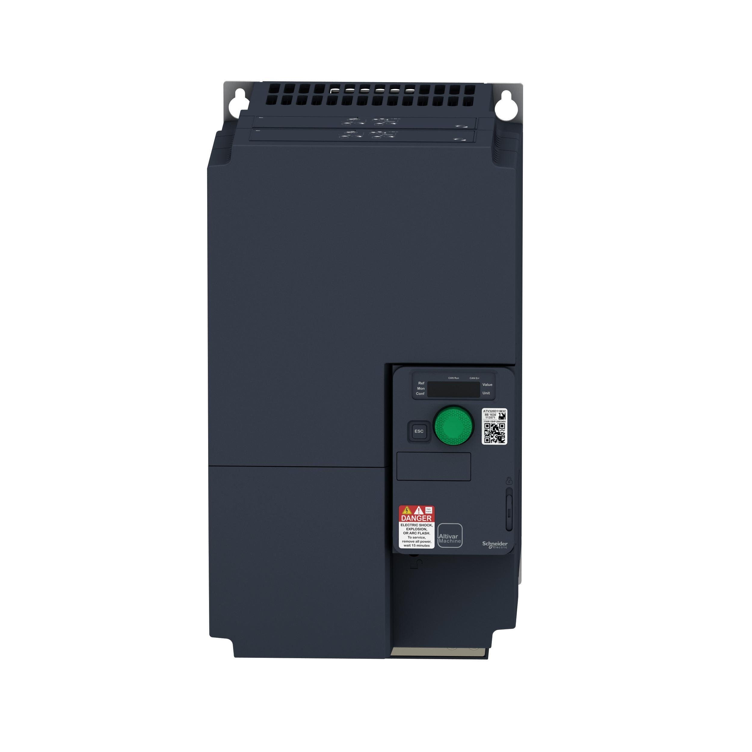 ATV320D15M3C - variable speed drive, Altivar Machine ATV320, 15kW, 200 to 240V, 3 phases, compact