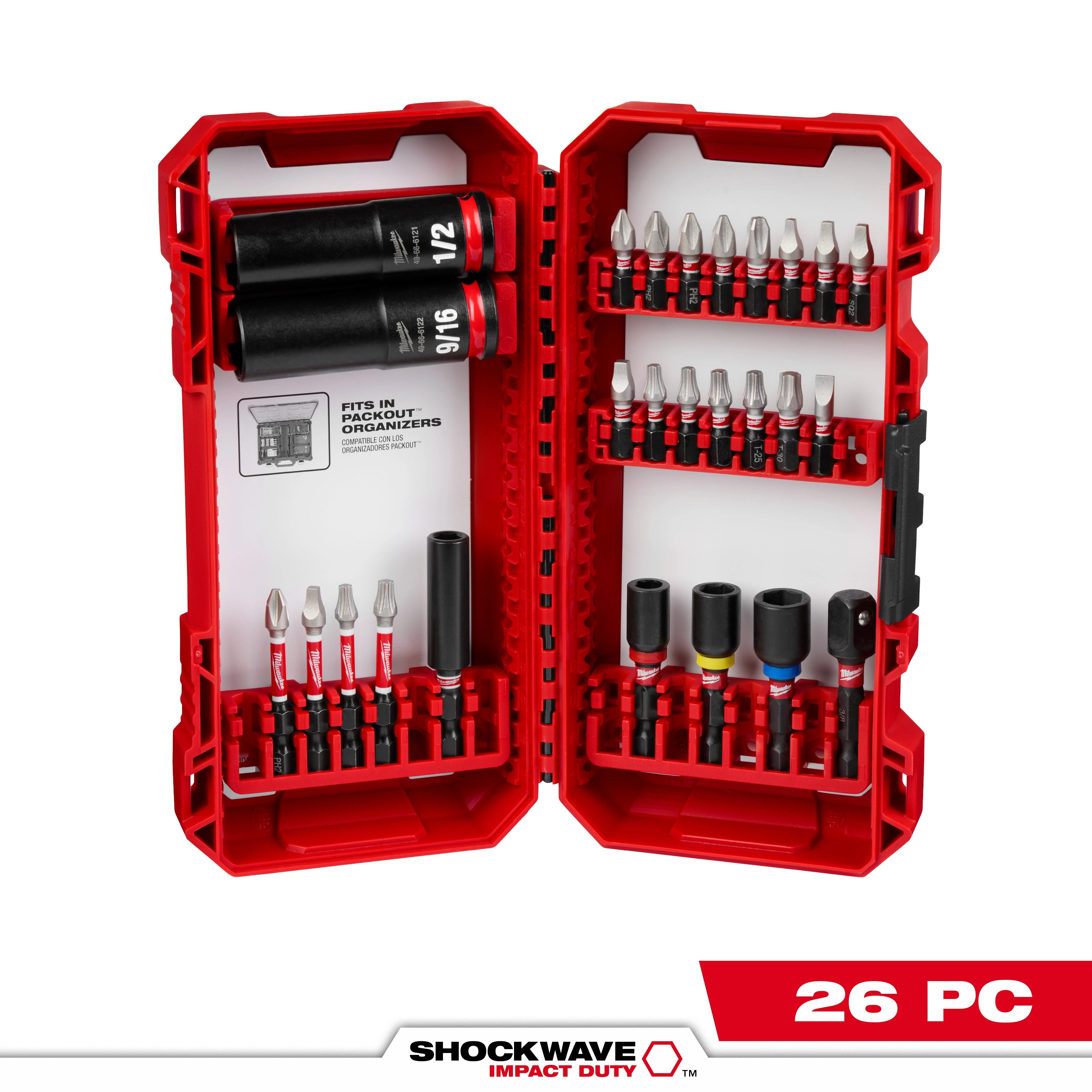 48-32-4408 - SHOCKWAVE Impact Duty™ Drive and Fasten Set – 26PC