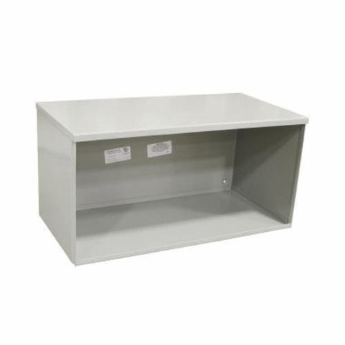 121248-GSC3R-NK - 12x48x12 Screw Cover Wireway Type 3R UL Listed Steel No Knockouts ANSI 61 Gray Quad D Knockout For Lock