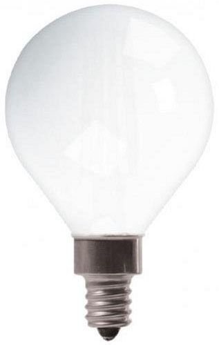 25923 - GE Soft White 60W Replacement LED Light Bulbs Decorative Globe White Candelabra Base GC