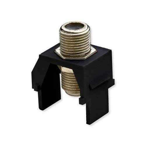WP3479-BK - Non-Recessed Nickel F-Connector, Black