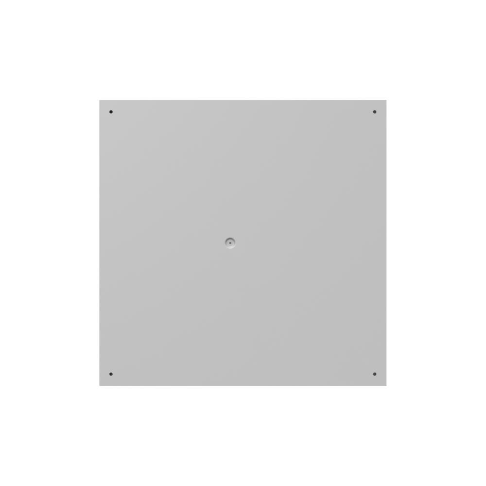 Picture of 242412-SC1-NK - 24X12x24 Screw Cover Type 1 UL Listed Steel No Knockouts ANSI 61 Gray Cover With Teardrop Slots Mounting Holes In Back
