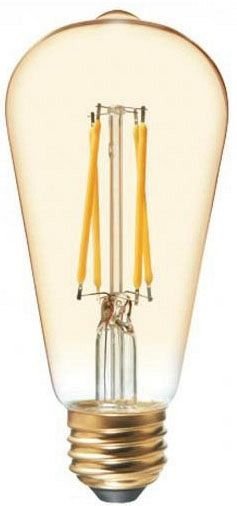 33552 - GE Vintage 40W Replacement LED Light Bulbs Amber Edison Style ST19 Medium Base