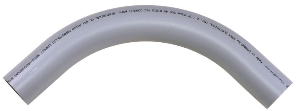 068586 - 2 1/2"x90D PVC STD ELBOW SPxSP SCH40 SCEPTER/KRALOY