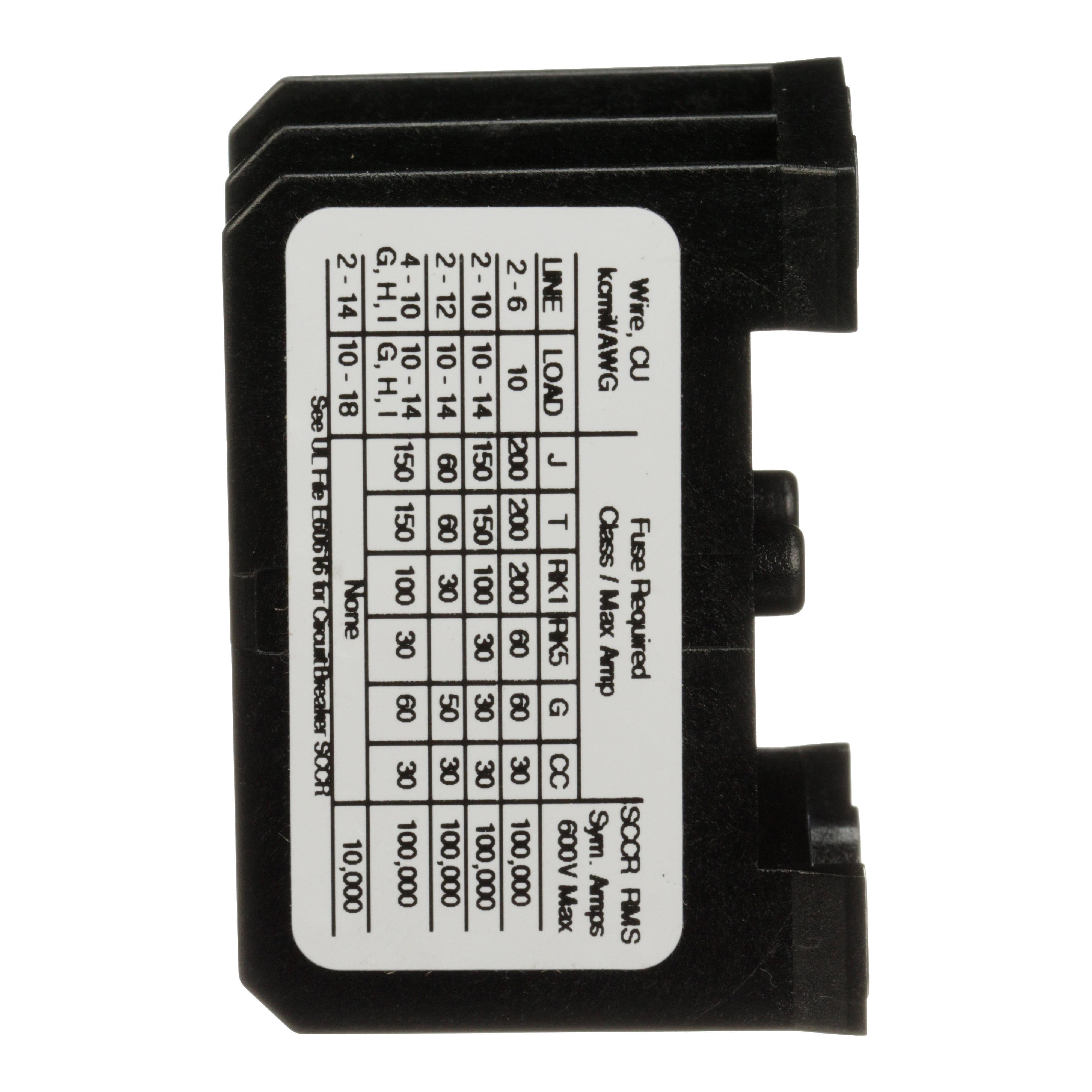 Picture of 9080LBA261104 - Power distribution block, Linergy, 2 pole, 1 line, 4 load, 115A CU, 90A AL, 600 V