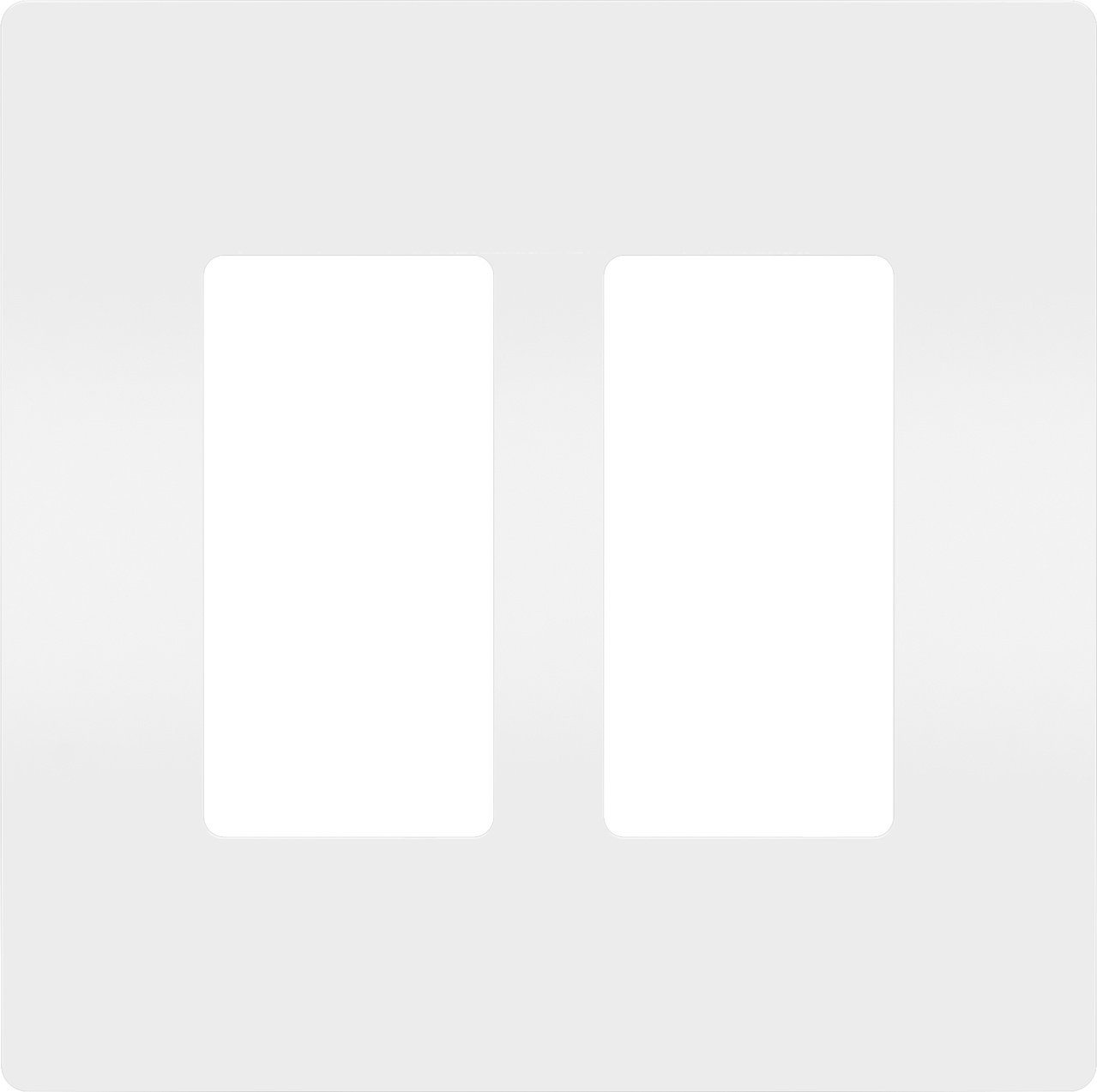 Picture of RWP262W - radiant® 2-Gang Screwless Wall Plate White