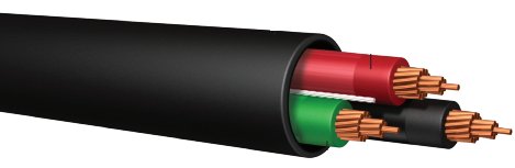 TC123THHN 12/3 #12 GG THHN Tray Cable, 1000 Ft. Reel