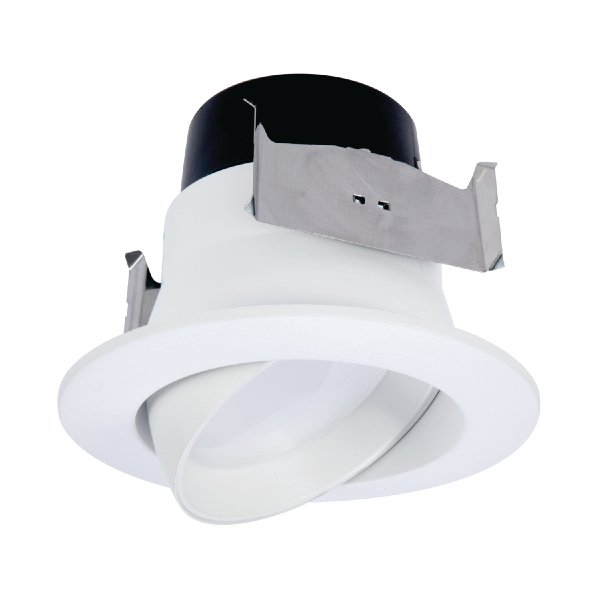 LA4069301EWH - LA 4 in. White Integrated LED Recessed Adjustable Gimbal Trim, 3000K