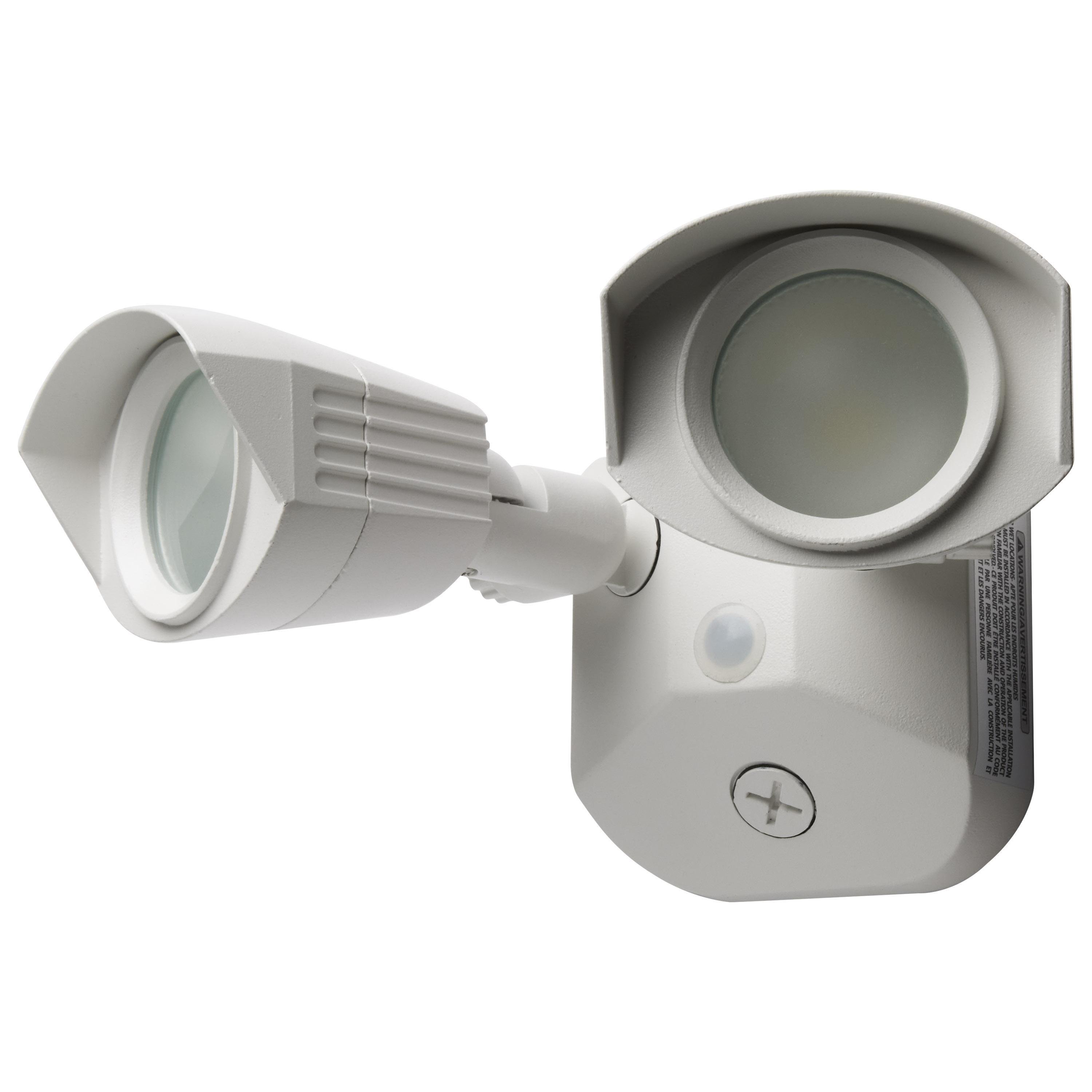 Picture of 65-210 - LED Security Light - Dual Head - White Finish - 3000K - 120-277V