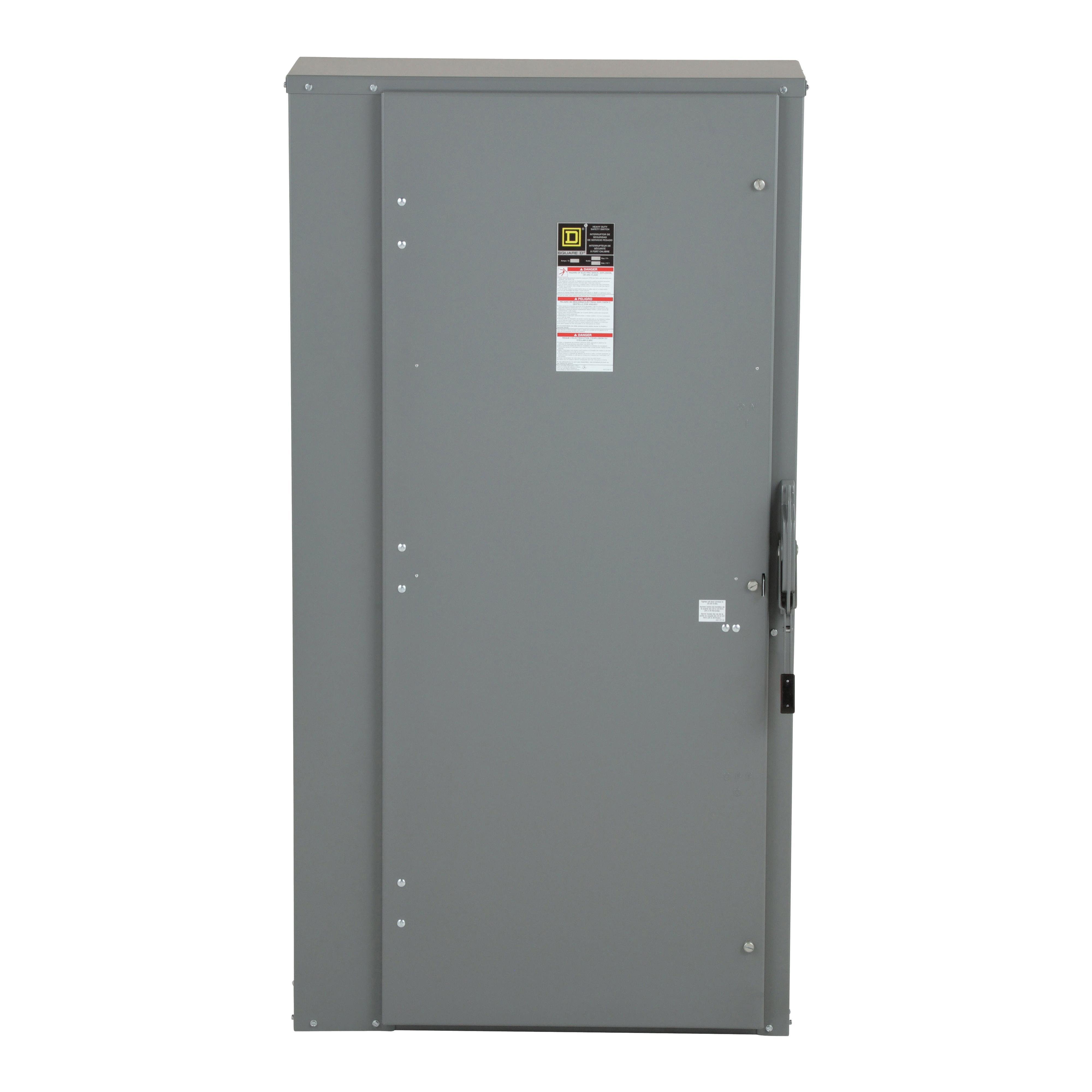 Picture of HU367 - Safety switch, heavy duty, non fusible, 800A, 3 pole, 500HP, 600V AC/DC, NEMA 1