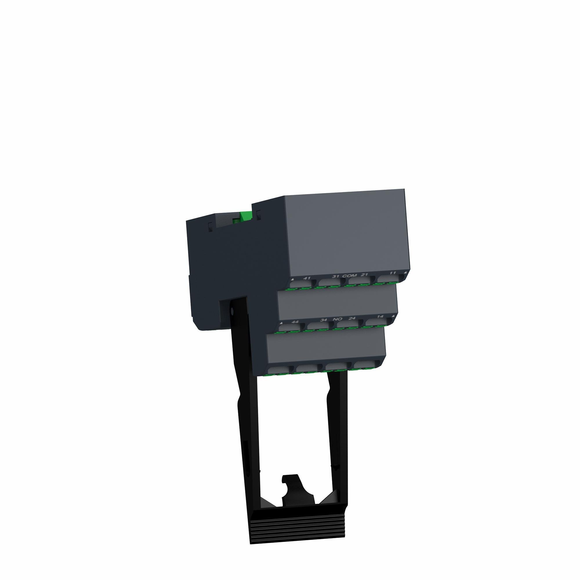 Picture of RXZE14P - push in socket with clamp, Harmony Electromechanical Relays, for RXM relays, 12A 2CO, 6A 4CO, push in terminals, separate contact