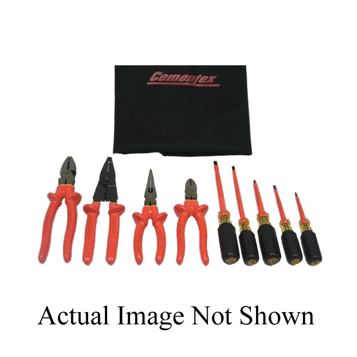 TR-9ELK-CA - Cementex TR-9ELK-CA 9Pc Bsc Electrician Kit W/Robertsons