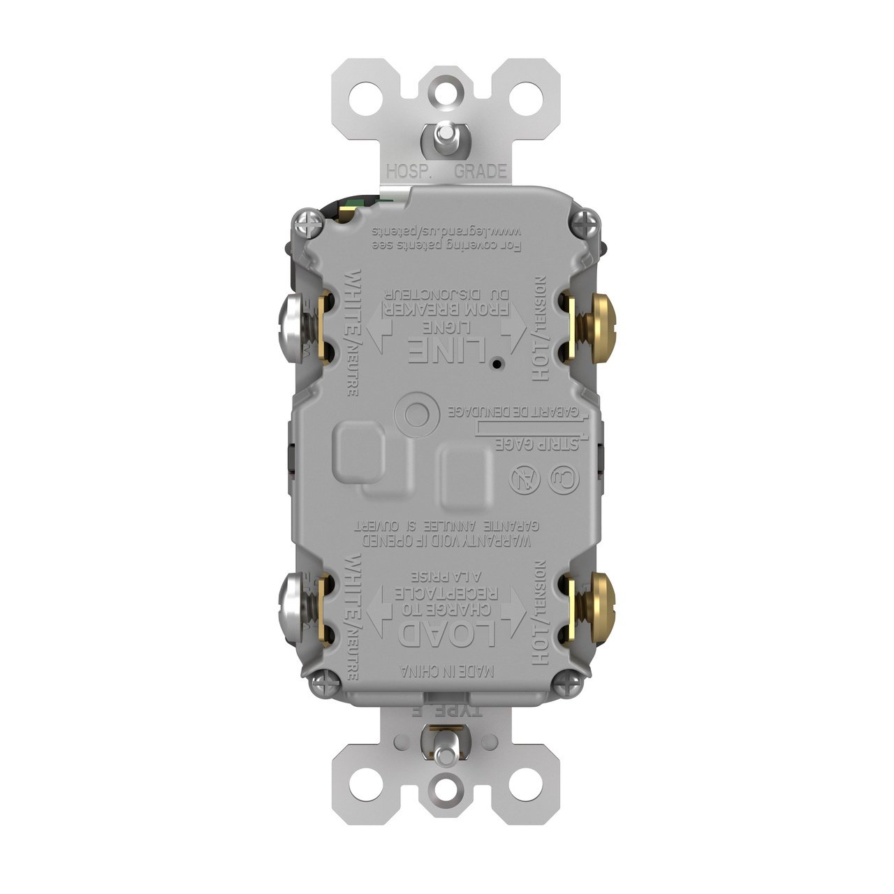 Picture of 1597-TRWRBK - radiant® Tamper-Resistant Weather-Resistant 15A Duplex Self-Test GFCI Receptacles with SafeLock® Protection, Black