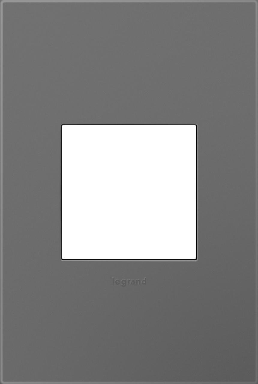 AWP1G2-MG6 - adorne® Magnesium 1-Gang Screwless Wall Plate with Microban®