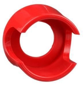 9001K56RM - 30mm Push Button, Types K or SK, plastic extended mushroom guard, red, for 1.375 or 1.625 inch mushroom operator