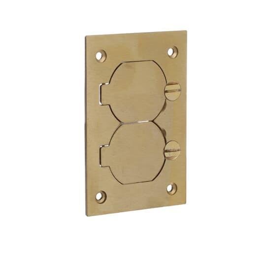 Picture of P 64 DS - MULTI-GANG DPLX CVR PLT 4.5X3IN BRS