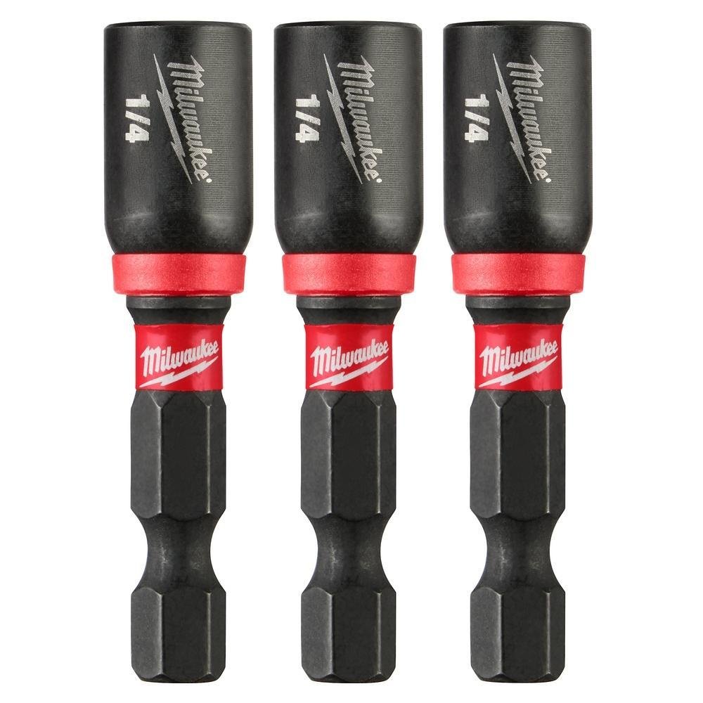 49-66-4522 - SHOCKWAVE Impact Duty™ 1/4” x 1-7/8” Magnetic Nut Driver 3PK