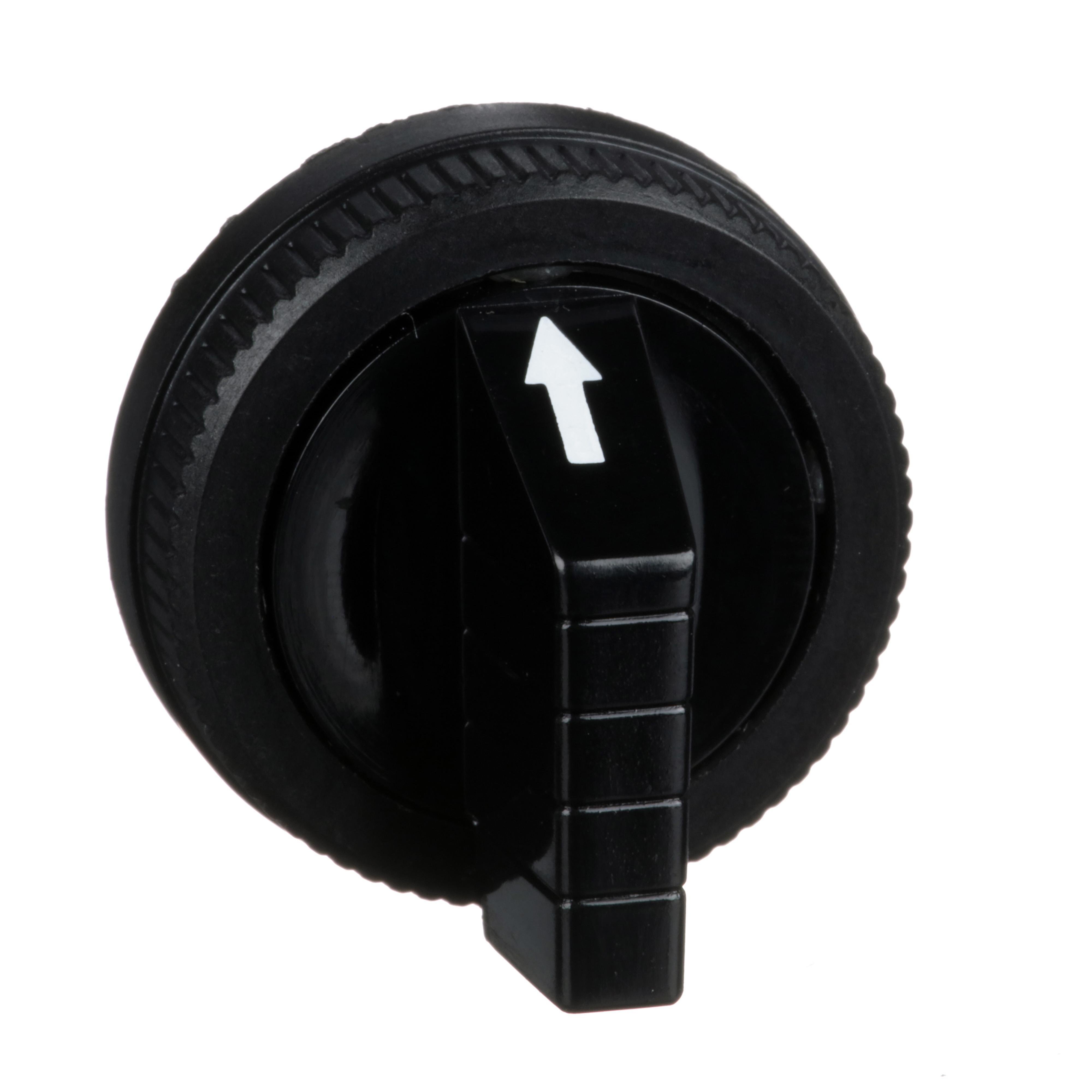 Picture of 9001B11 - 30mm Push Buttons, selector switch short handle, black