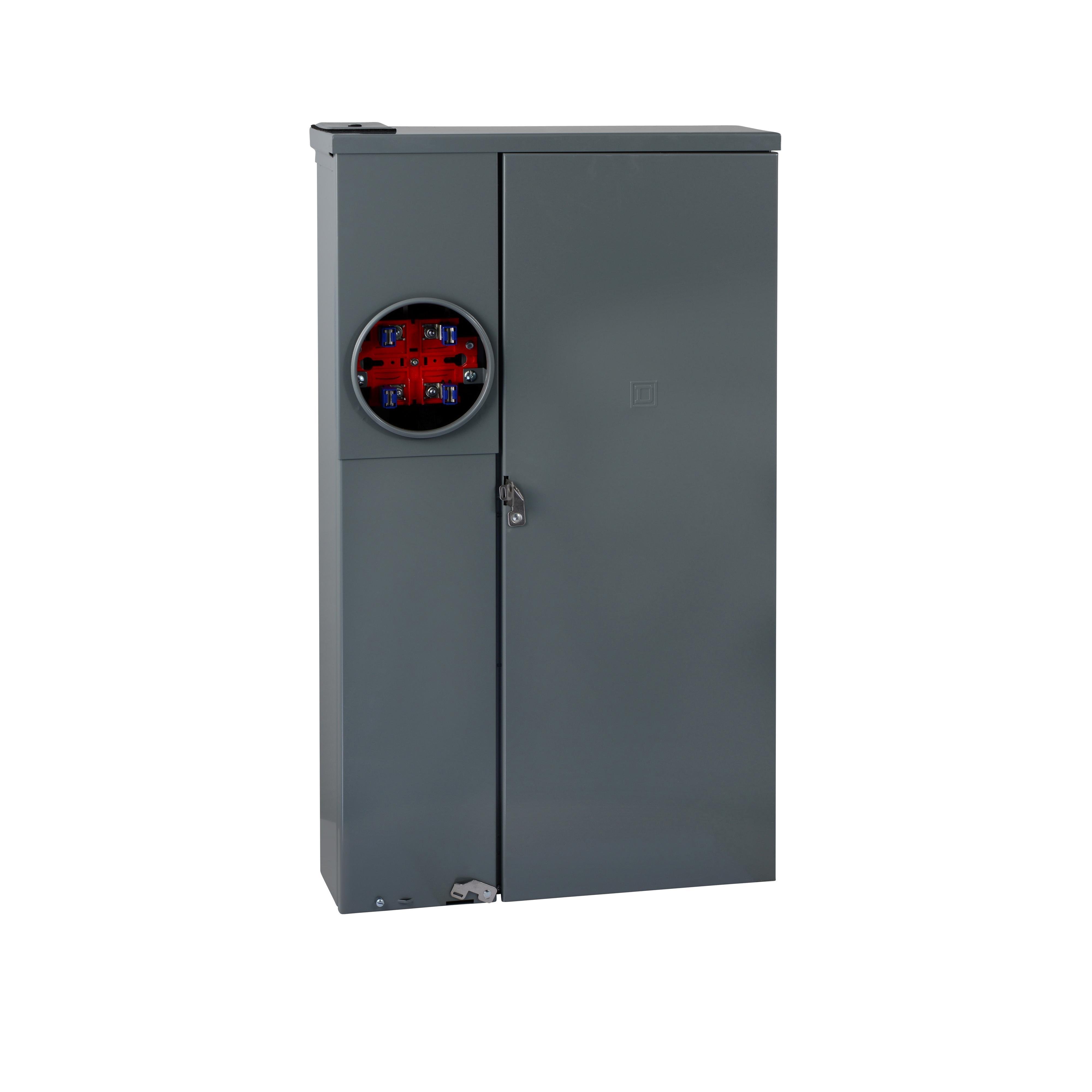 SC42M200PS - All in one, Homeline, CSED, ringed socket, 200A, surface mount, 42 spaces, 42 circuits, 22kA SCCR, no bypass, solar ready