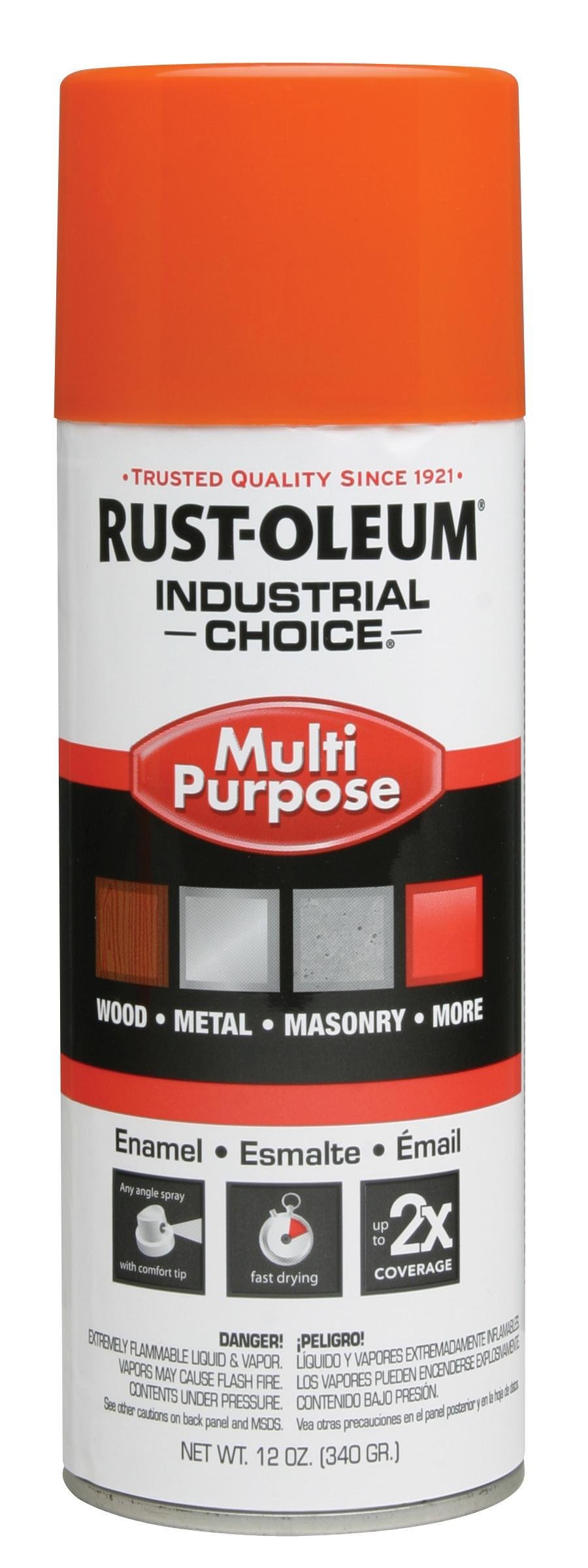 Picture of 1653830V - Rust-Oleum 1653830-6PK Industrial Choice 1600 System Multi-Purpose Spray Paint, 12 oz