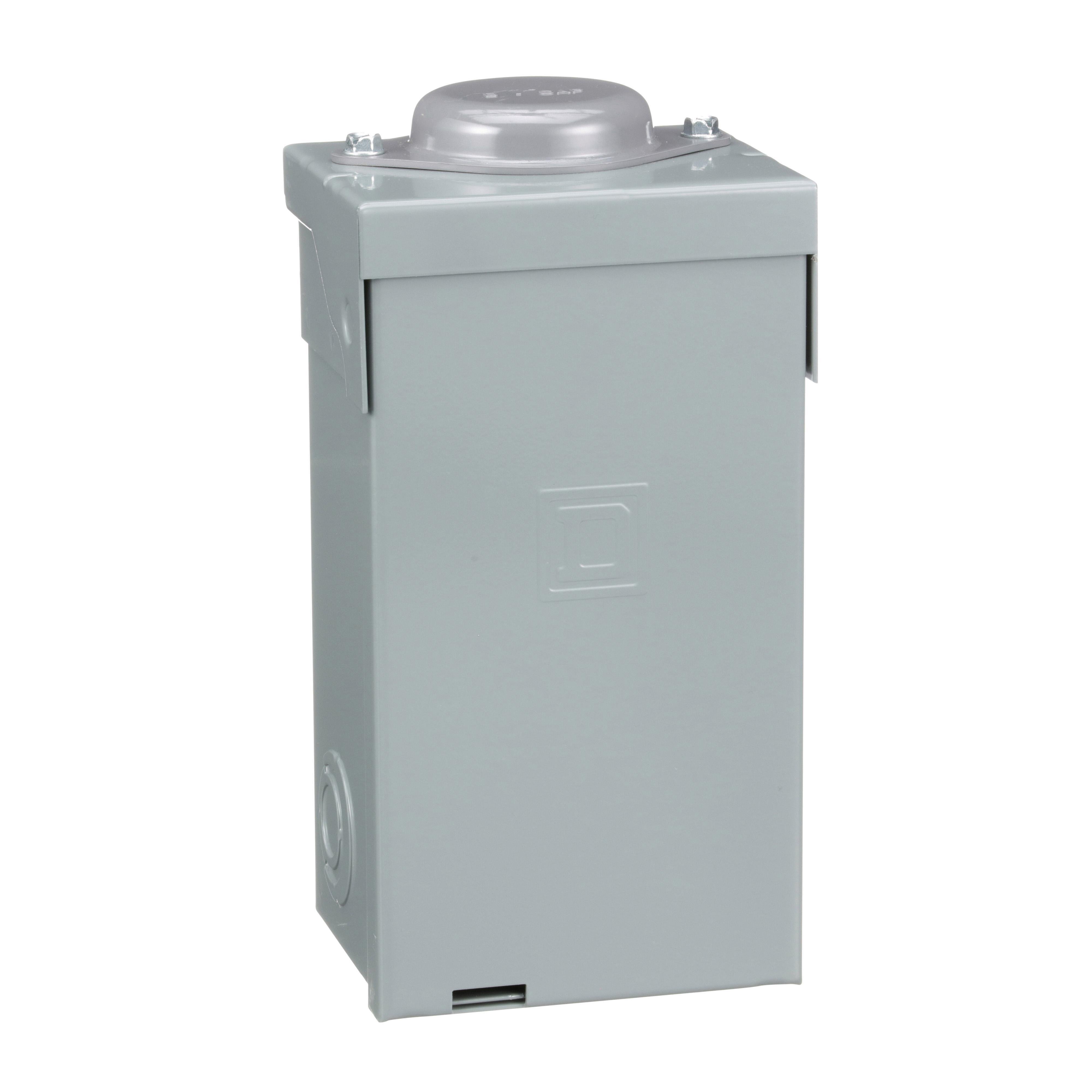 QO2L40RB - Load center, QO, 1 phase, 2 spaces, 2 circuits, 40A fixed main lugs, NEMA3R