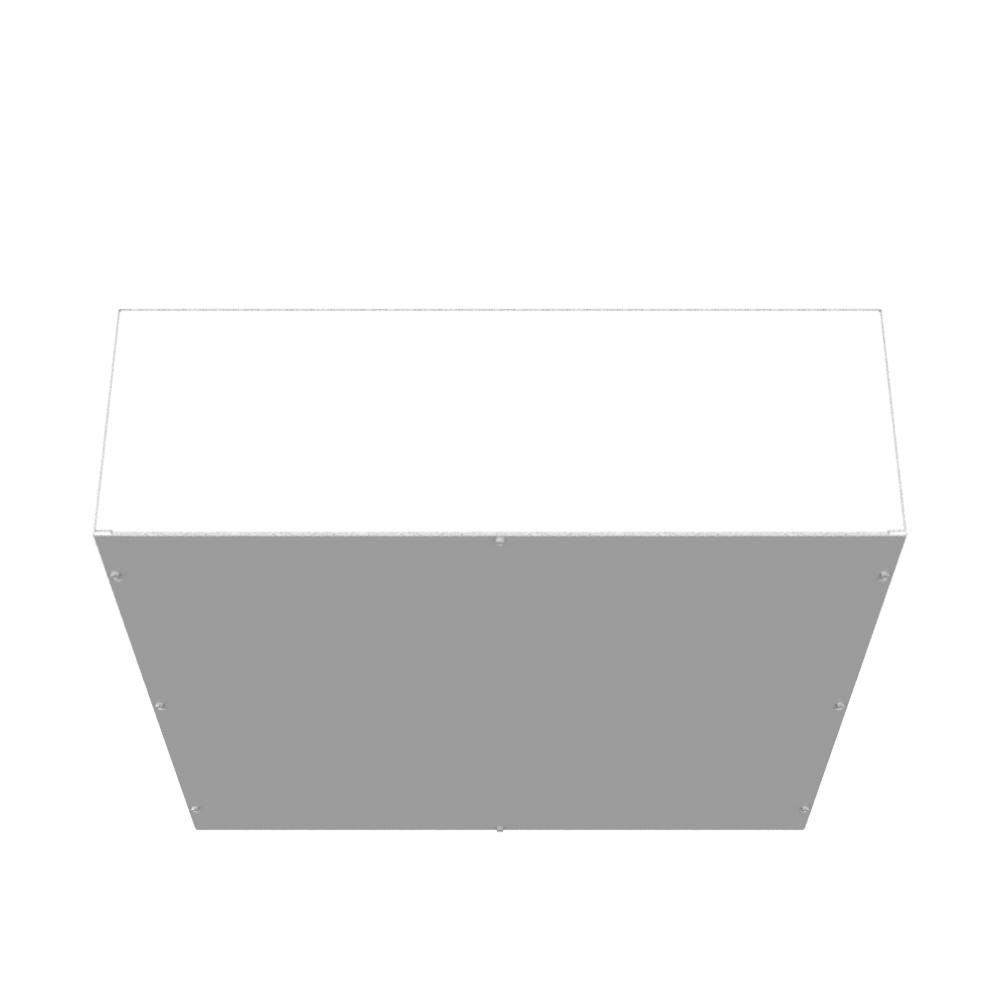 Picture of 303010-SC1-NK - 30x10x30 Screw Cover Type 1 UL Listed Steel No Knockouts ANSI 61 Gray Cover With Teardrop Slots Mounting Holes In Back