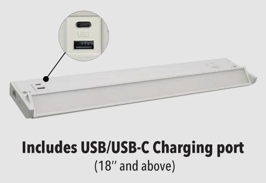 NSL LTSPRO-SW-09-WH, White 3W 9" LED Swivel Under Cabinet Light CCT Selectable