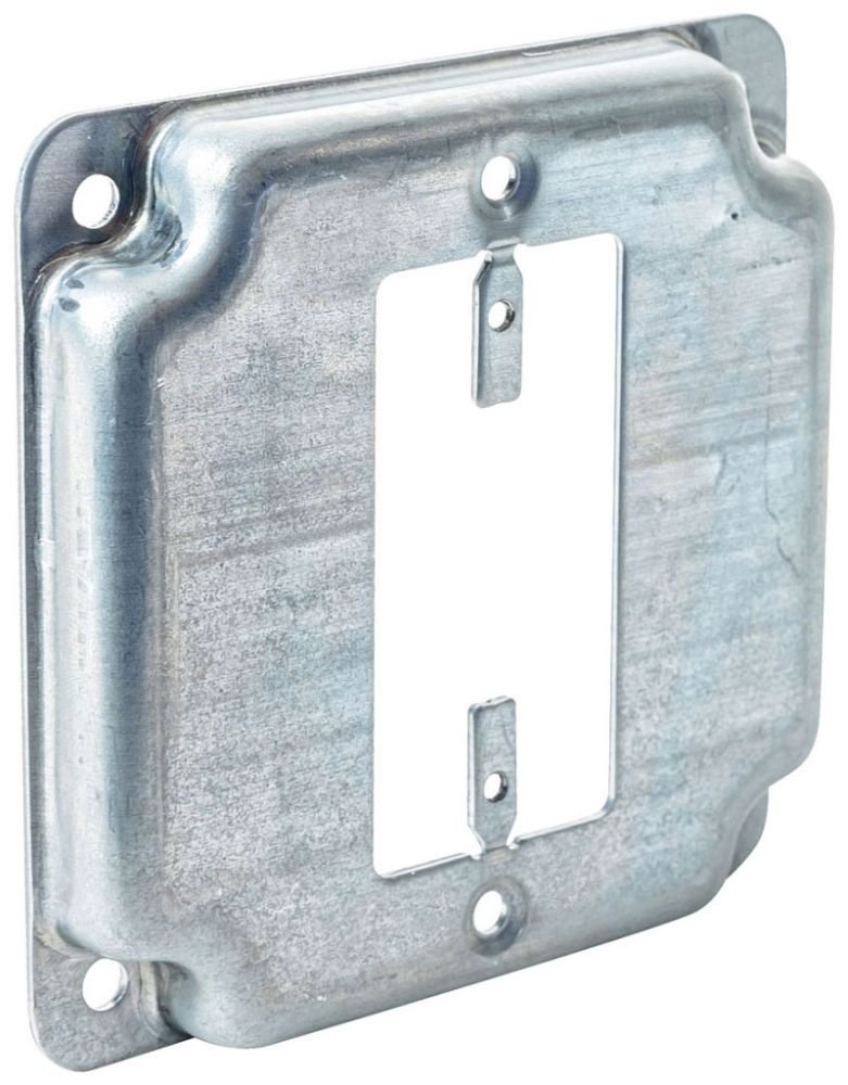 G1947 - G1947 - Square 1/2" Raised GFCI Receptacle Surface Cover, 4", 50 Pak