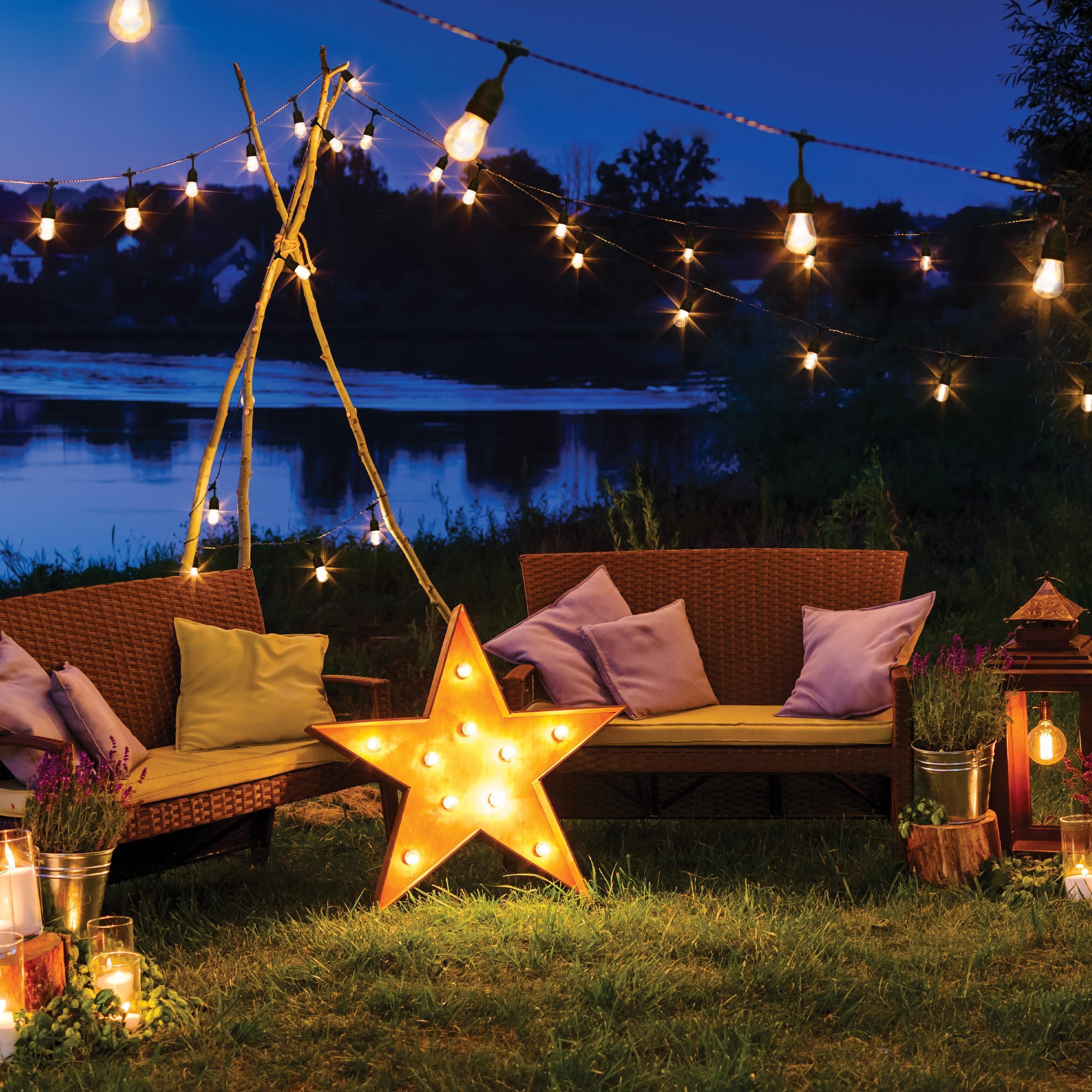 Picture of S11288 - 10 Watt - LED String Light - Starfish IOT - 120 Volts - 260 Lumens - RGBW