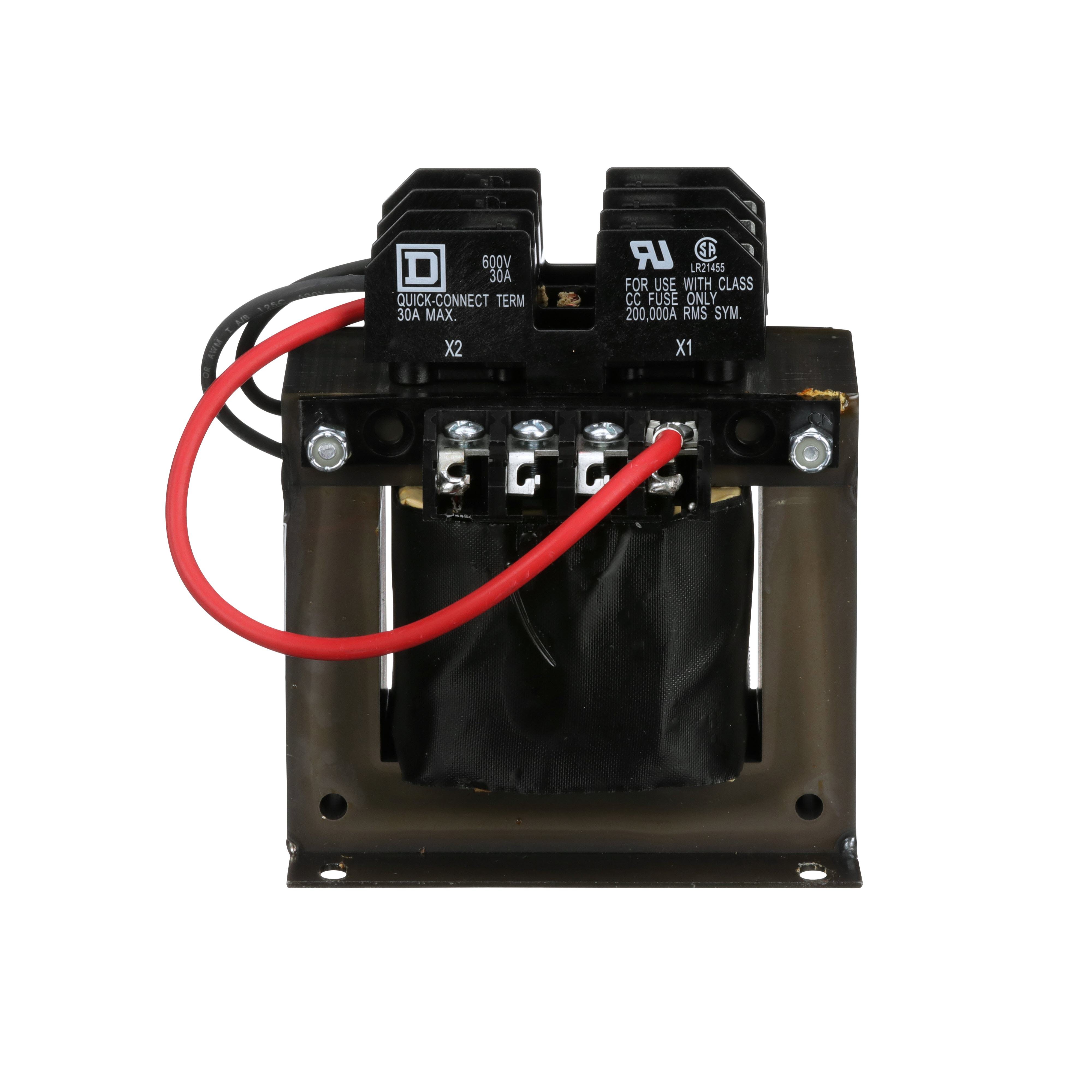 Picture of 9070TF350D1 - Industrial control transformer, Type TF, 1 phase, 350VA, 240x480V primary, 120V secondary, 50/60Hz