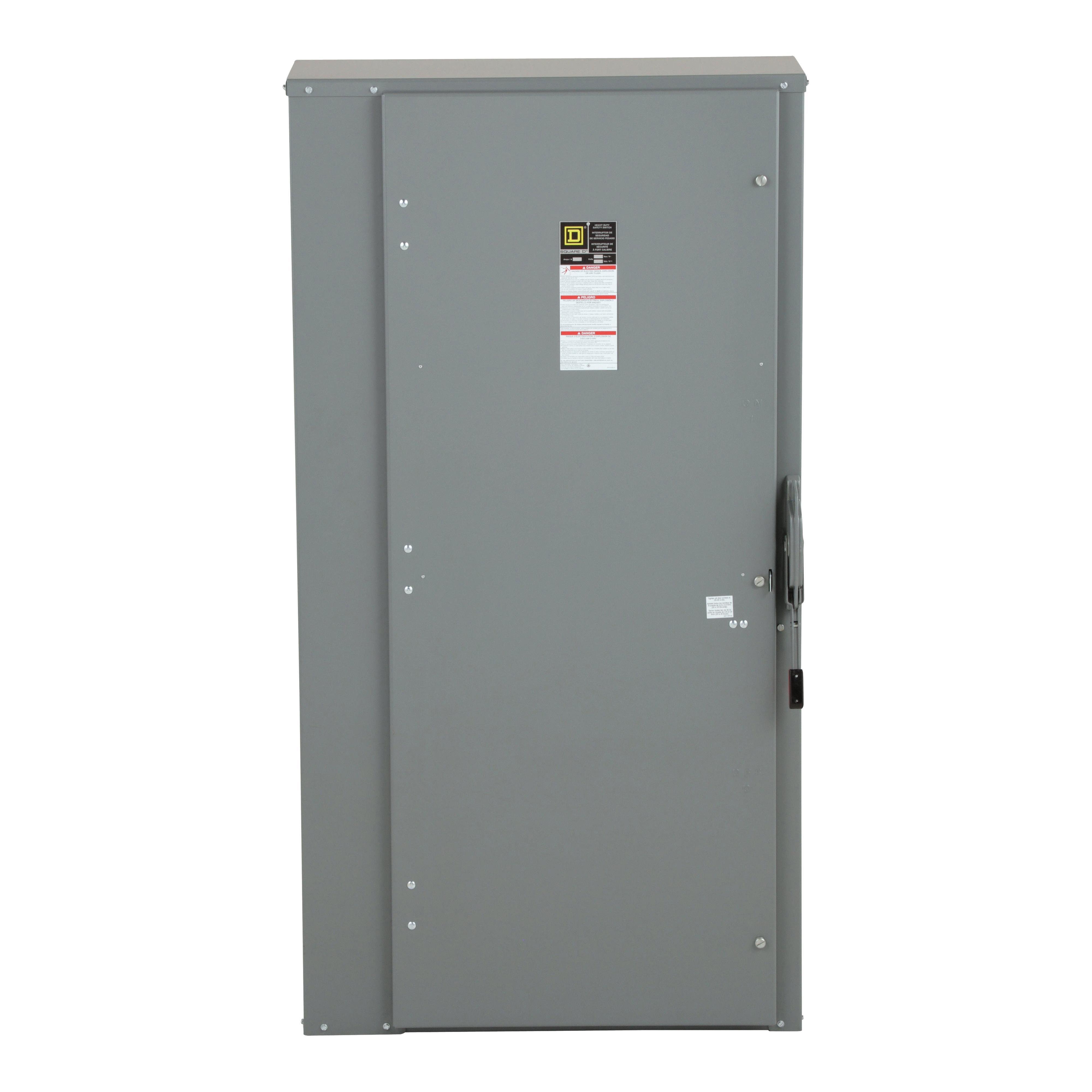 Picture of H368N - Safety switch, heavy duty, fusible, 1200A, 3 pole, 500hp, 600VAC/DC, neutral factory installed, NEMA1