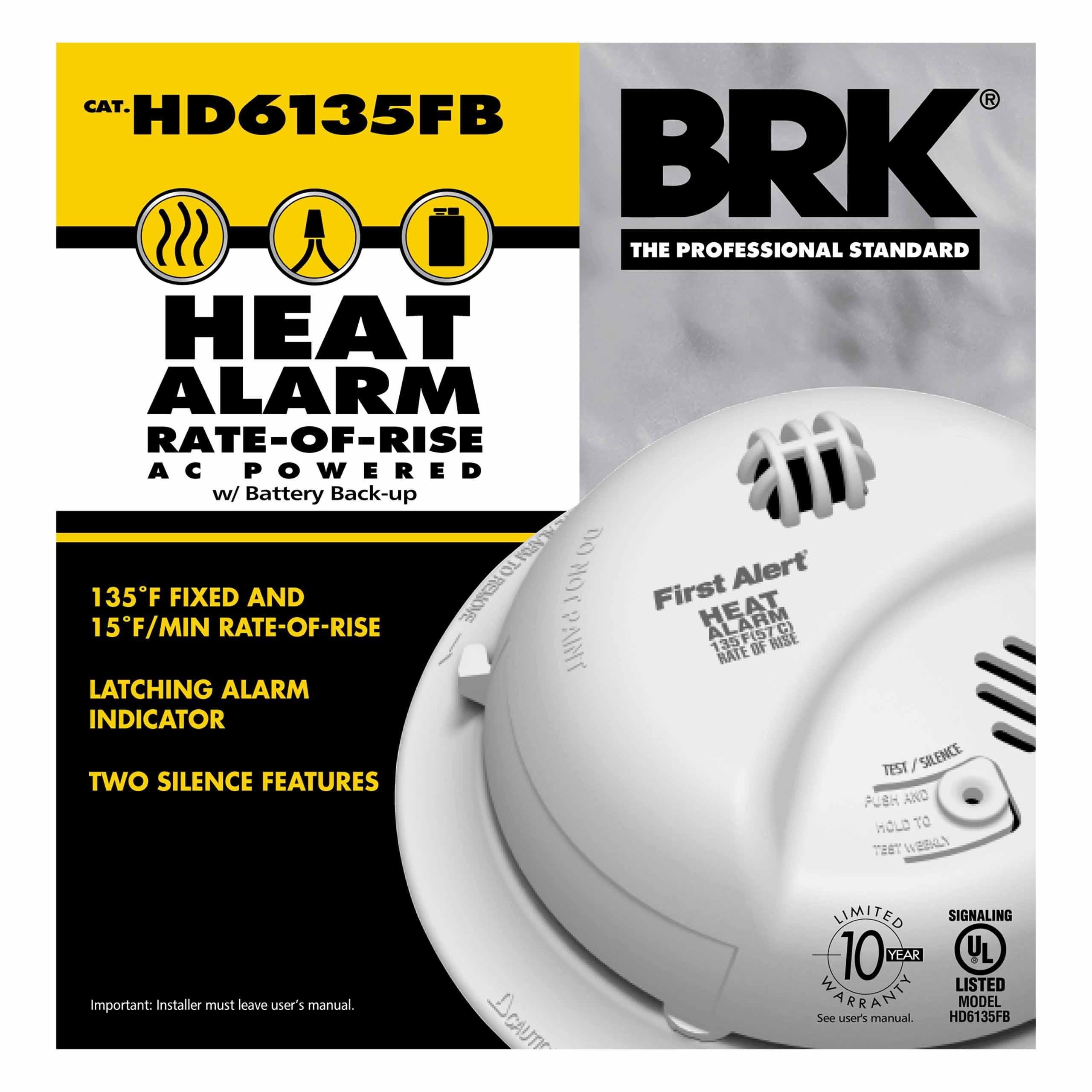 Picture of HD6135FB - 120V AC/DC 135F w/Rate-of-Rise Heat Alarm