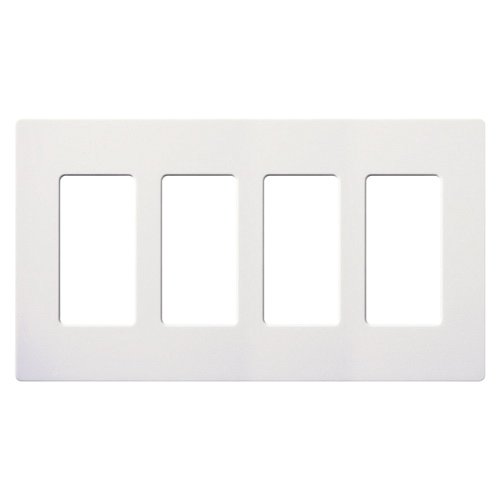 CW-4-WH - CLARO WALLPLATE 4 GNG WH