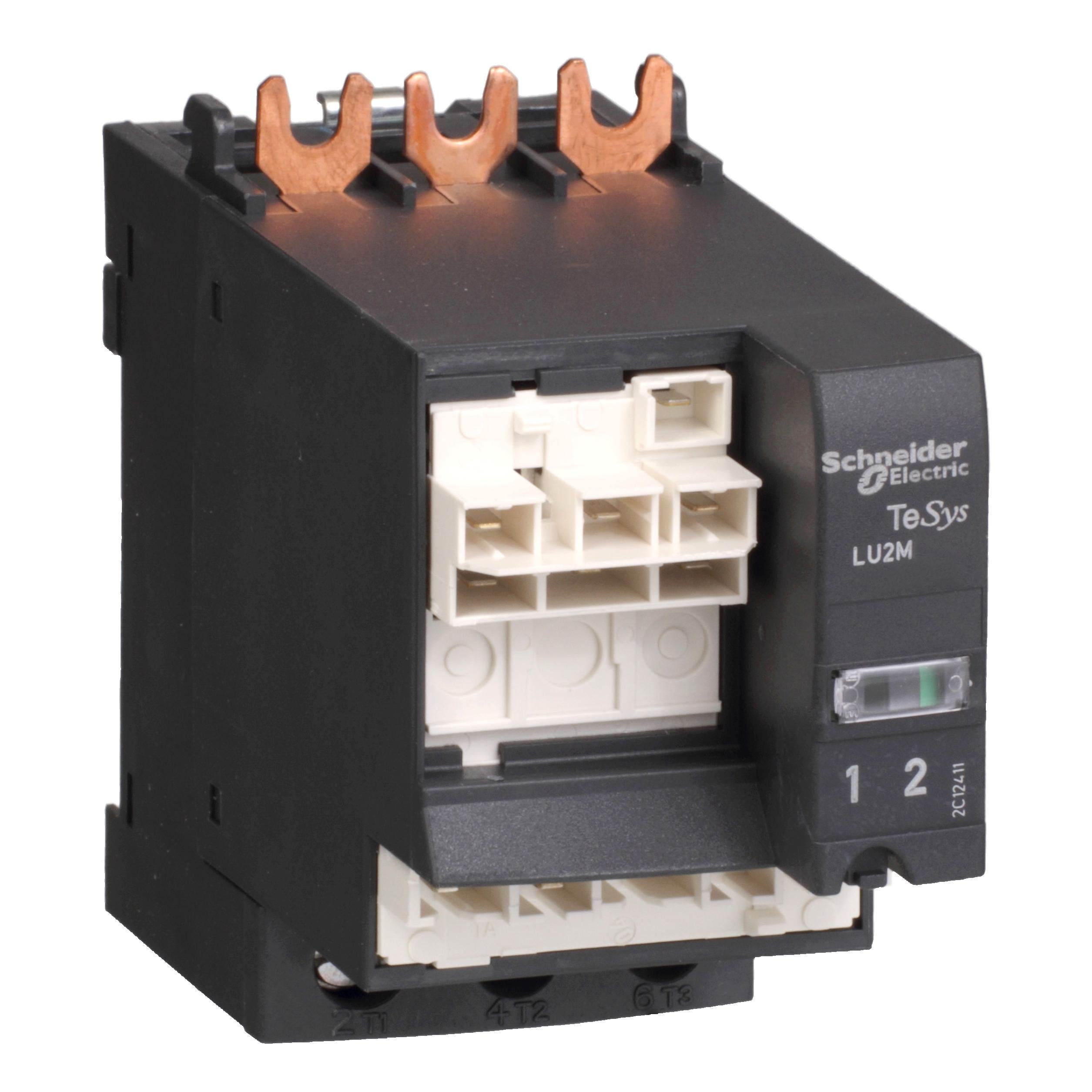 LU2MB0BL - Reverser block for vertical mounting, TeSys Ultra, 38A/690V, coil 24VDC