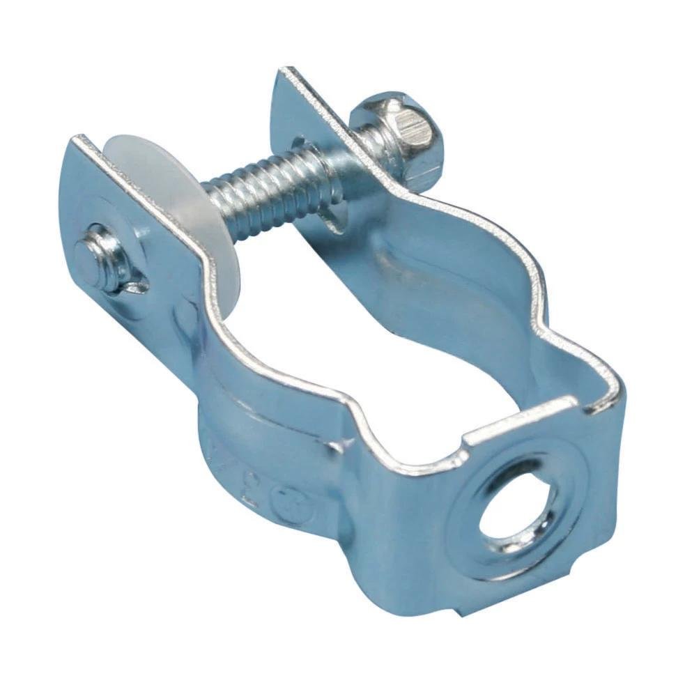 CD0B - Bolt Close Conduit/Pipe Clamp, Steel, 1/2" EMT, 1/2" Rigid/Pipe, 0.281" Hole