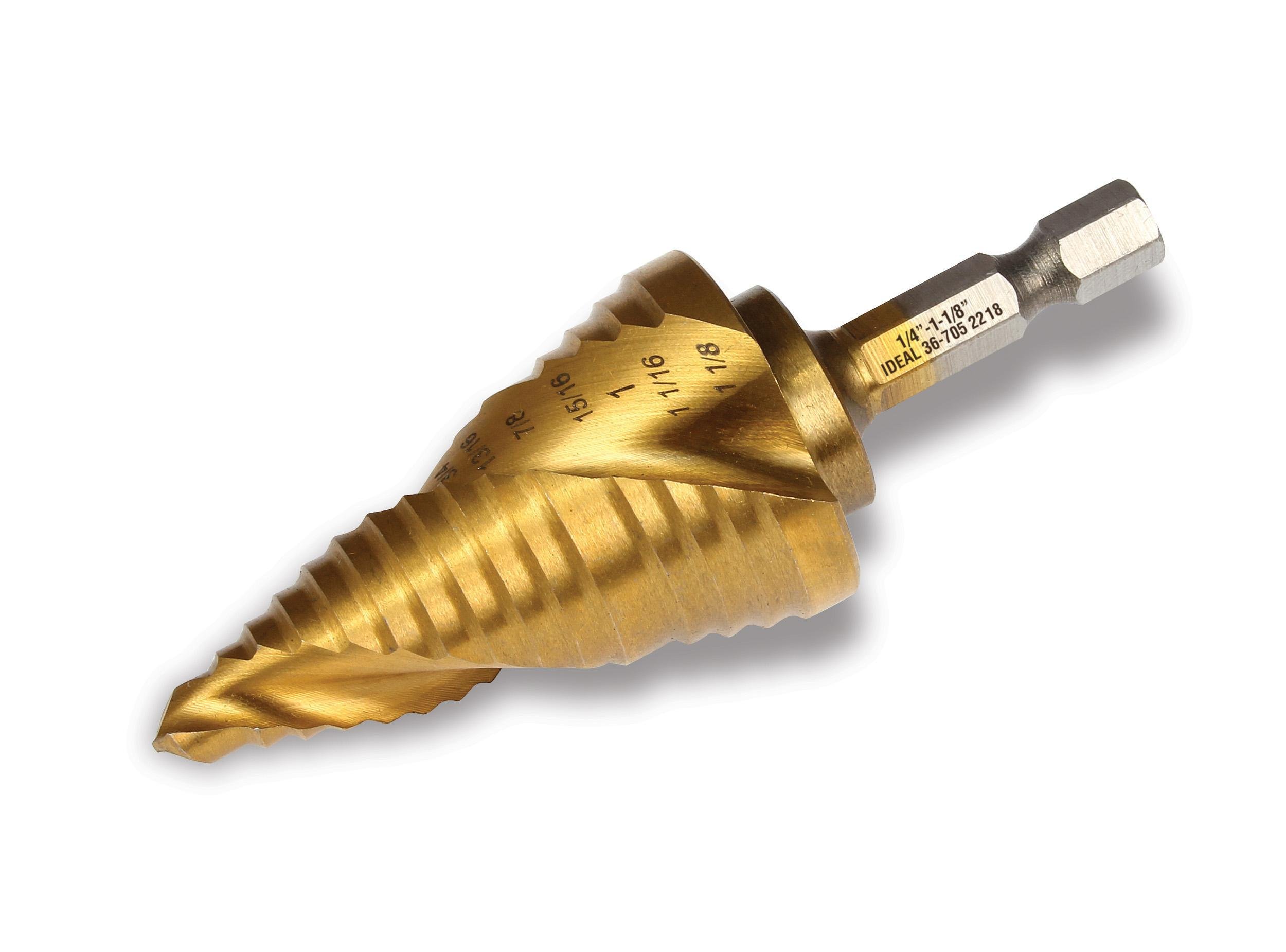 36-705 - Spiral Step Bit, #9, 1/4" - 1-1/8"