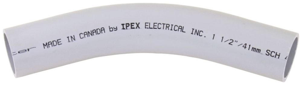 PVCEL12545 - 1 1/4"x45D PVC STD ELBOW SPxSP SCH40 SCEPTER/KRALOY