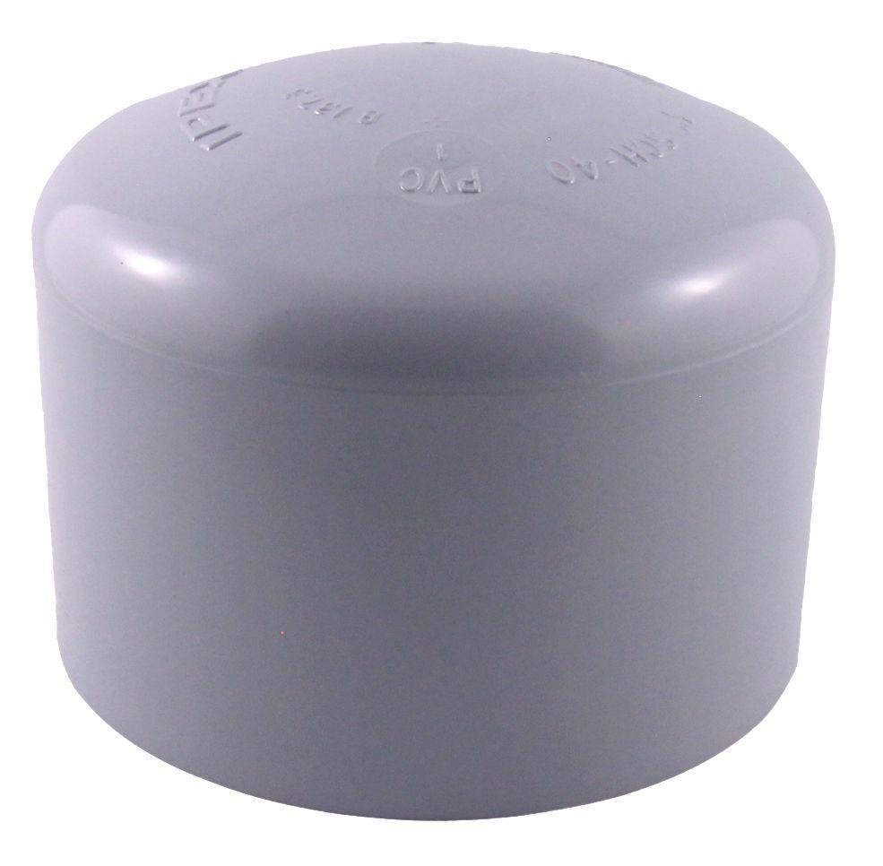 077428 - CAP45 3" PVC END CAP SW SCEPTER