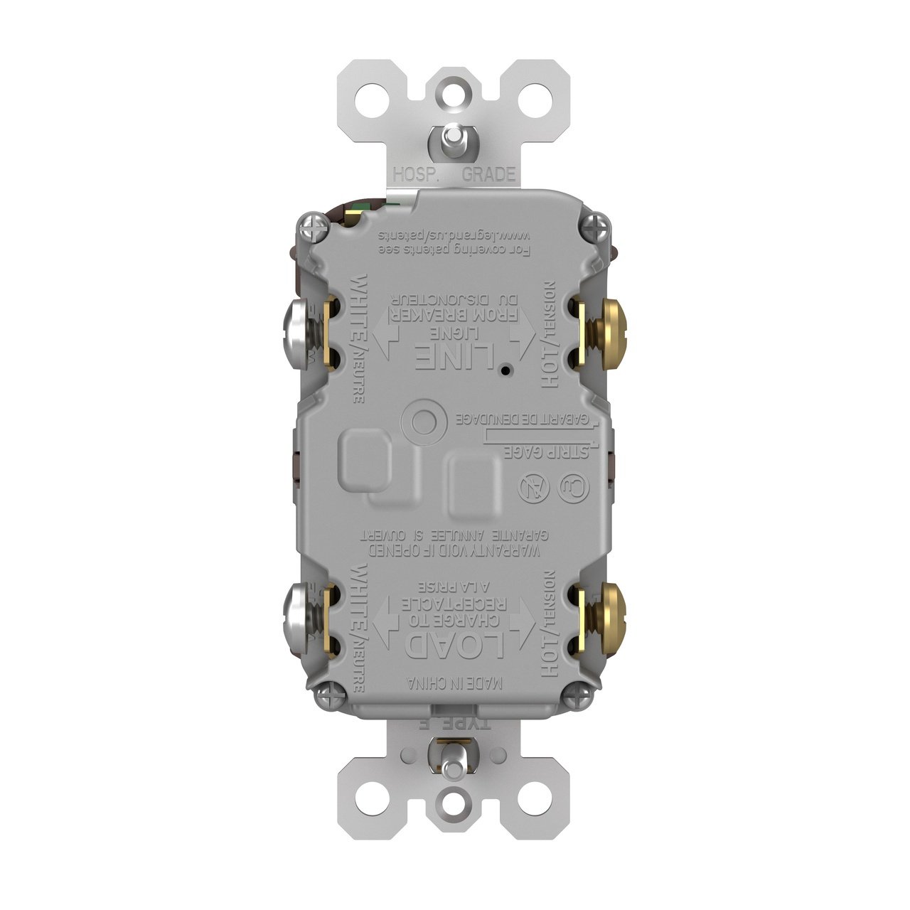 1597-TRWR - radiant® Tamper-Resistant Weather-Resistant 15A Duplex Self-Test GFCI Receptacles with SafeLock® Protection, Brown