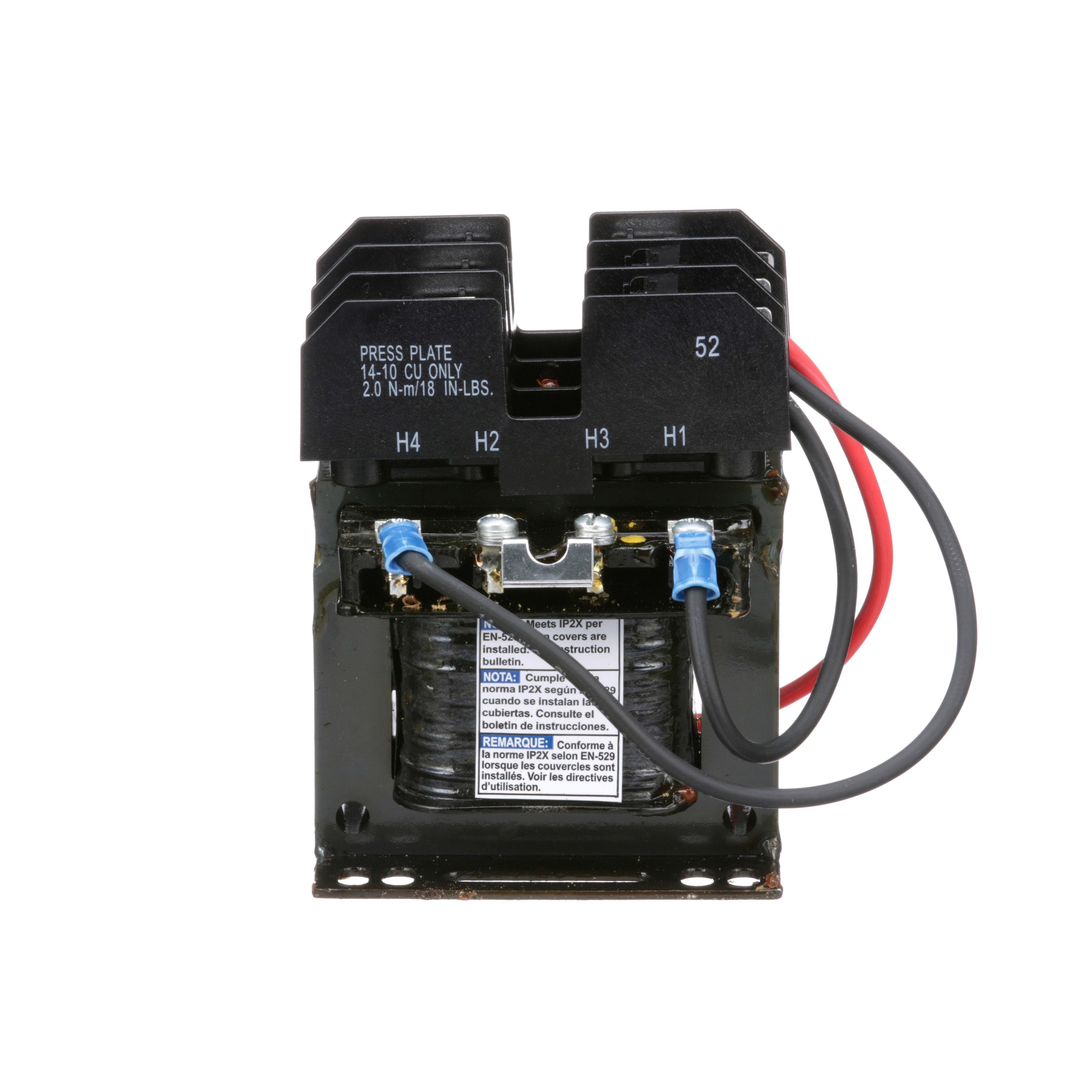 Picture of 9070TF50D1 - Industrial control transformer, Type TF, 1 phase, 50VA, 240x480V primary, 120V secondary, 50/60Hz