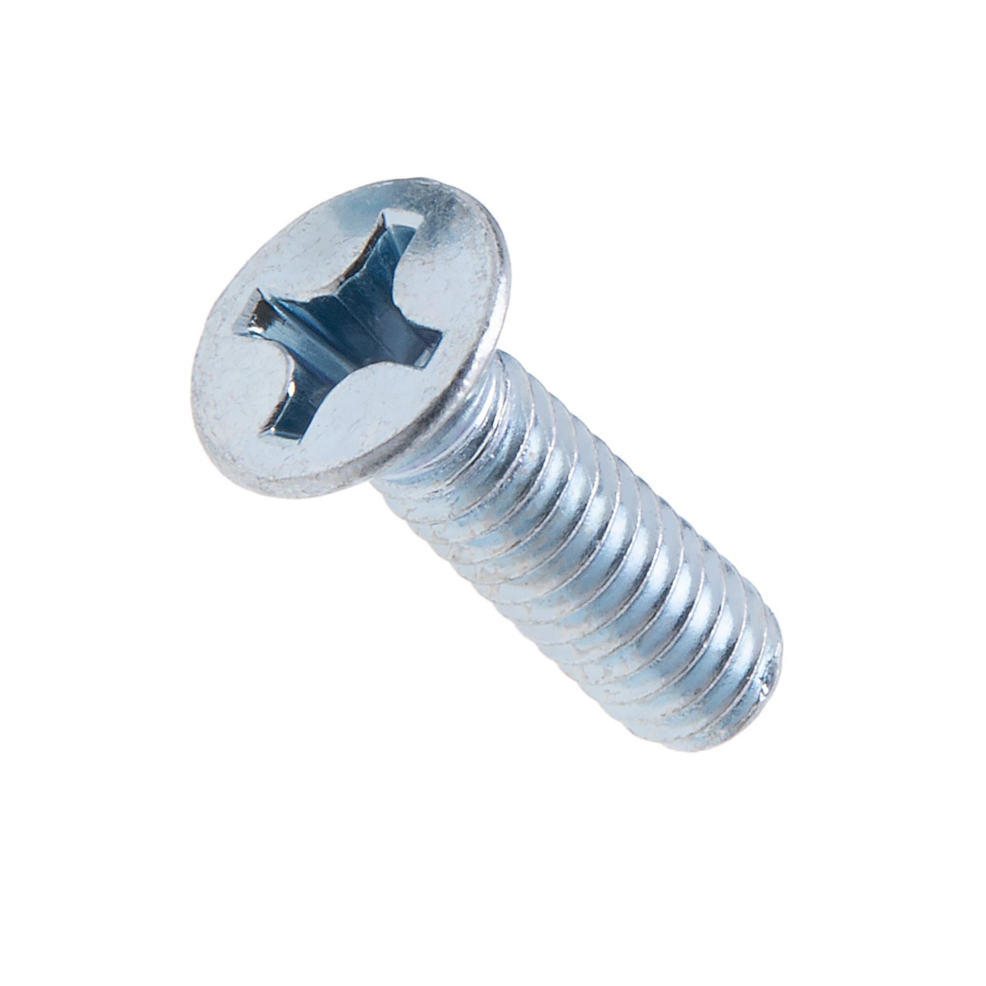 Picture of JFMP85 - 8-32 x 3/4 in. Flat Head Phillips Machine Screws - Steel Zinc - 100qty